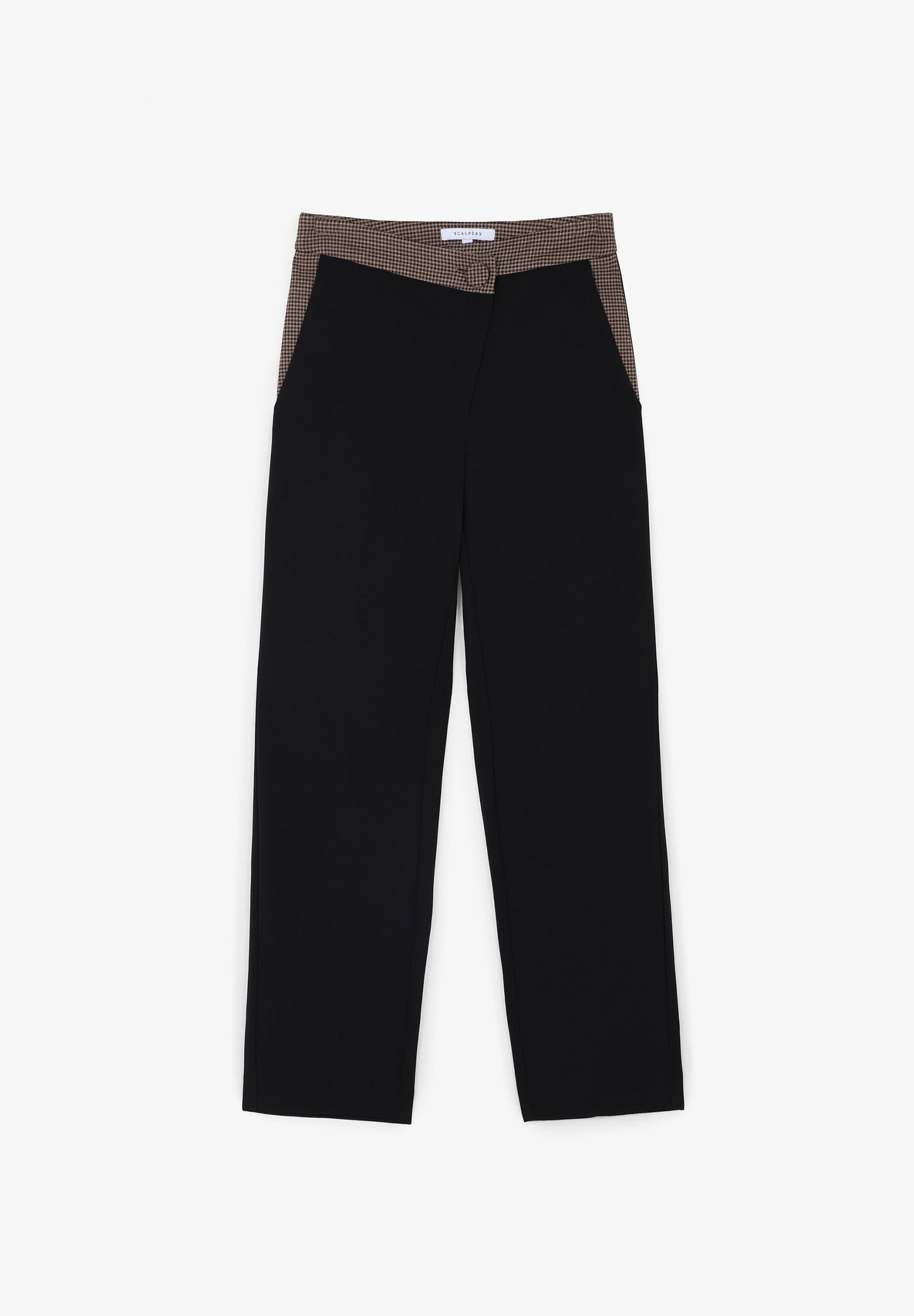 CONTRAST WAIST TROUSERS