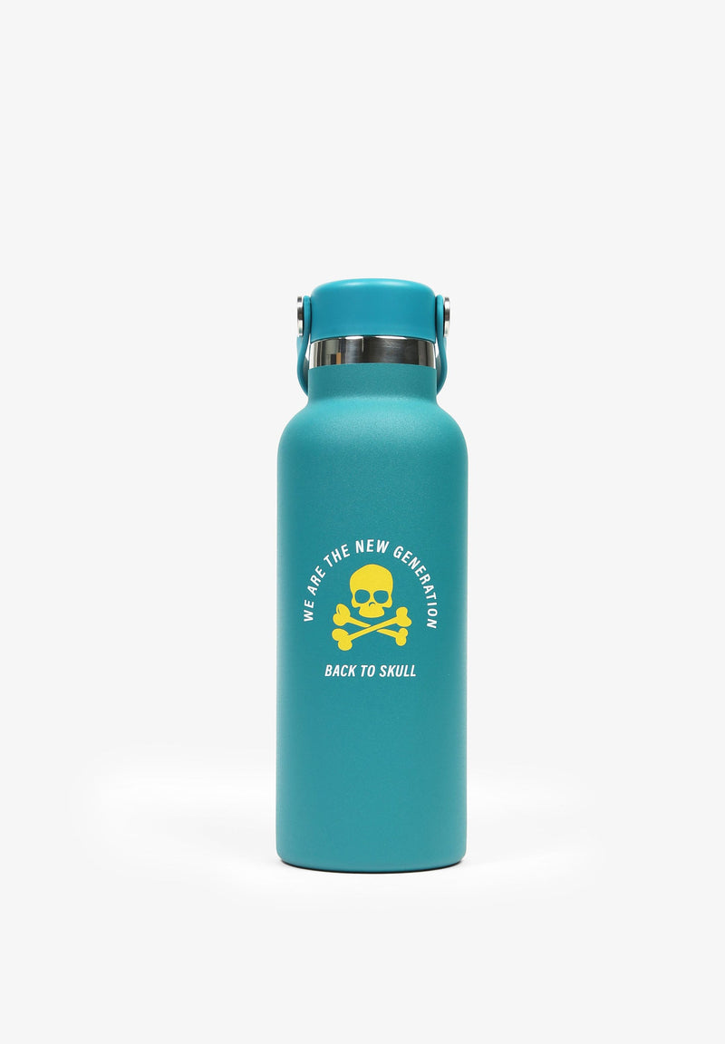 BOTTLE WITH SKULL AND HANDLE