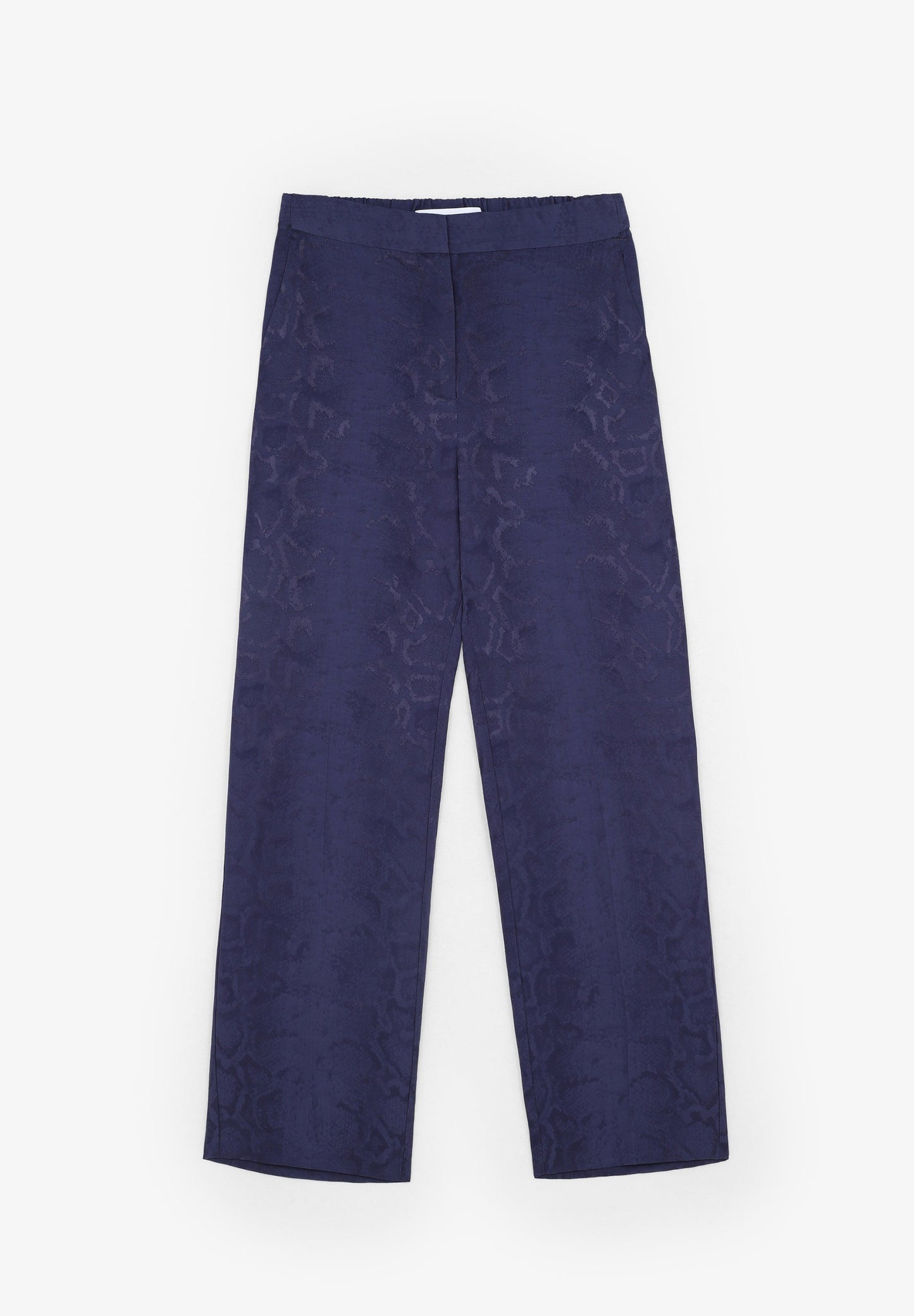FLOWING JACQUARD TROUSERS