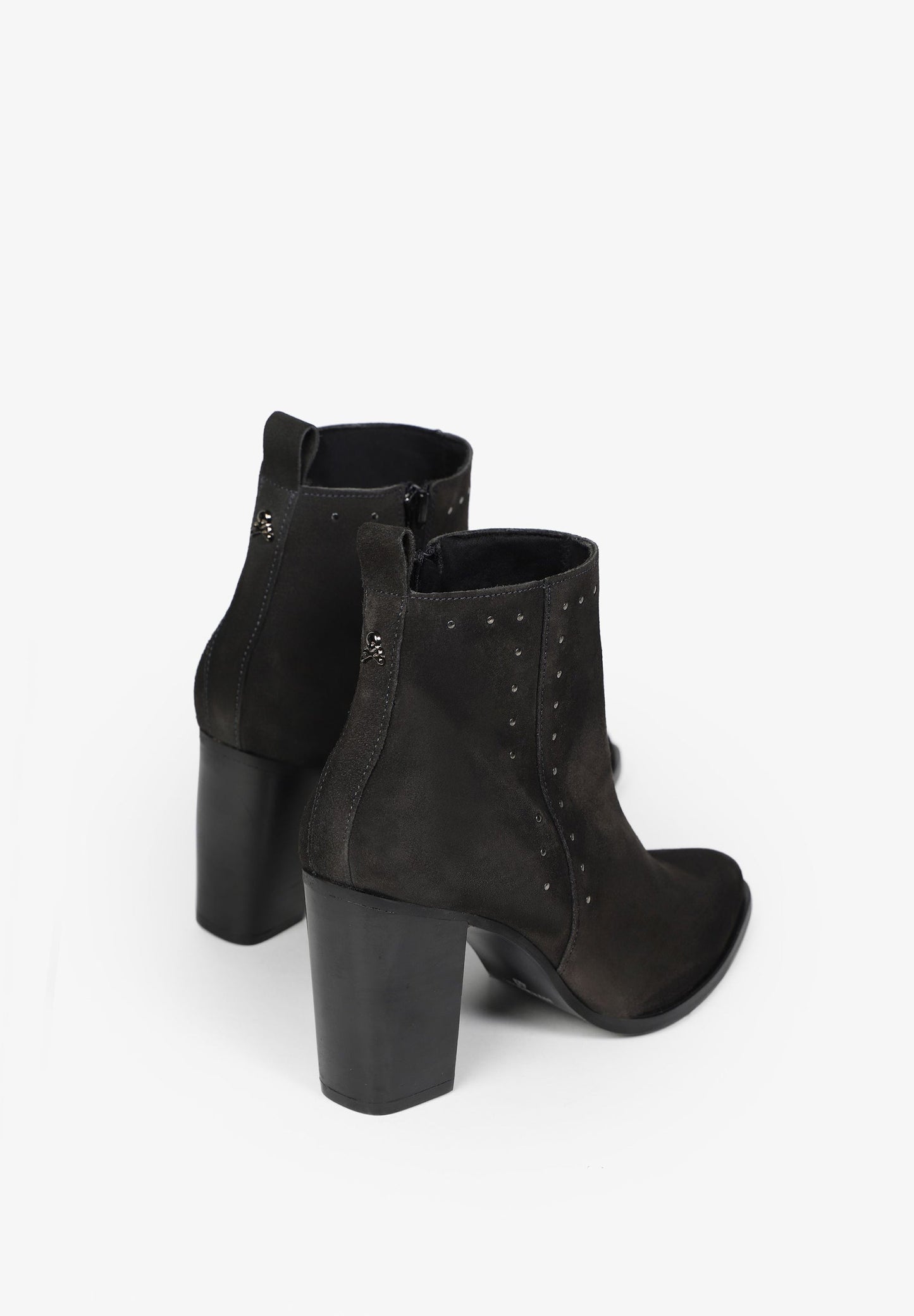 SUEDE ANKLE BOOTS WITH STUDS