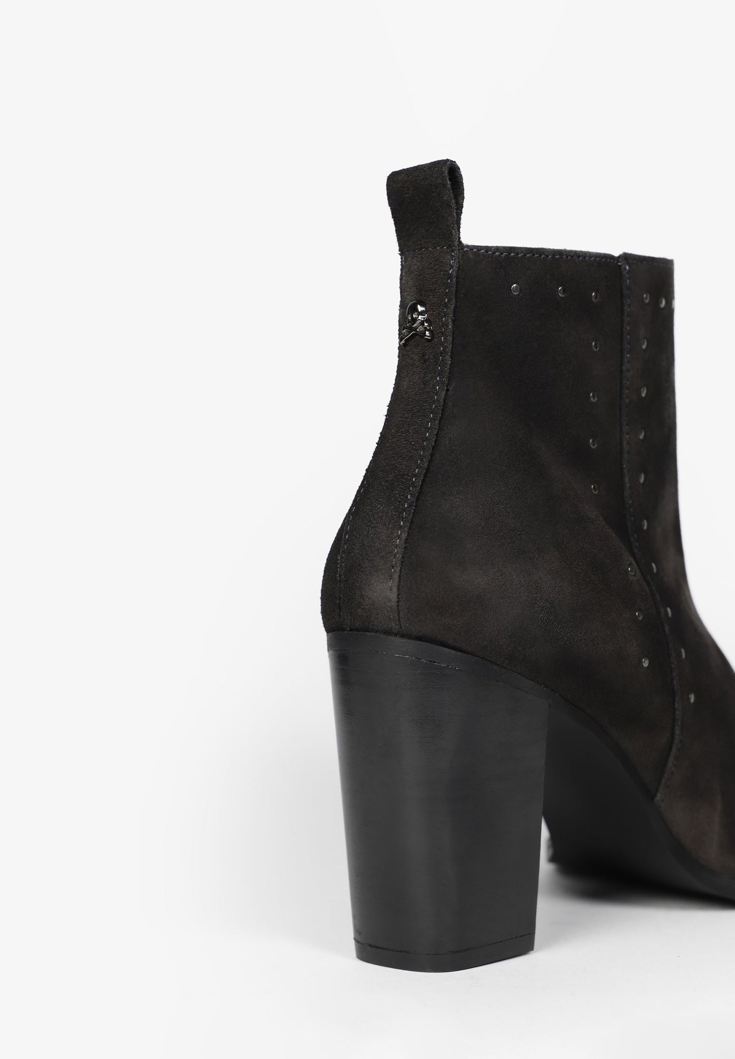 SUEDE ANKLE BOOTS WITH STUDS