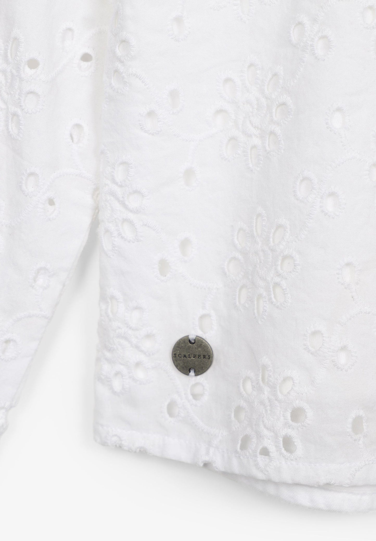 BLOUSE WITH PERFORATED EMBROIDERY