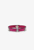 LEATHER BRACELET WITH SKULLS