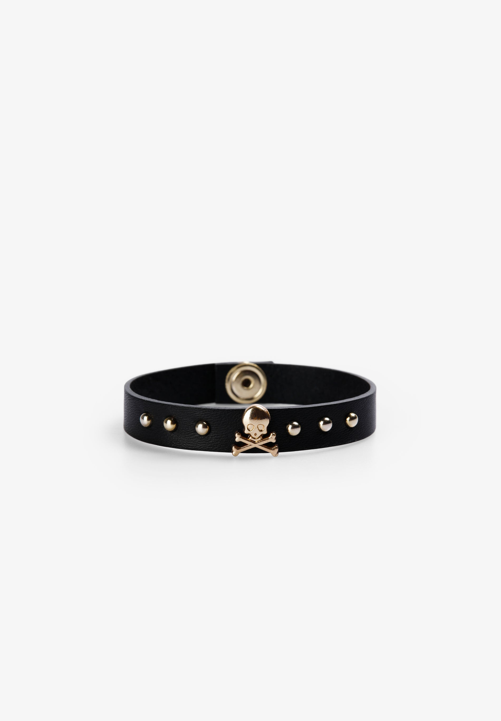 BRACELET WITH SKULL AND STUDS