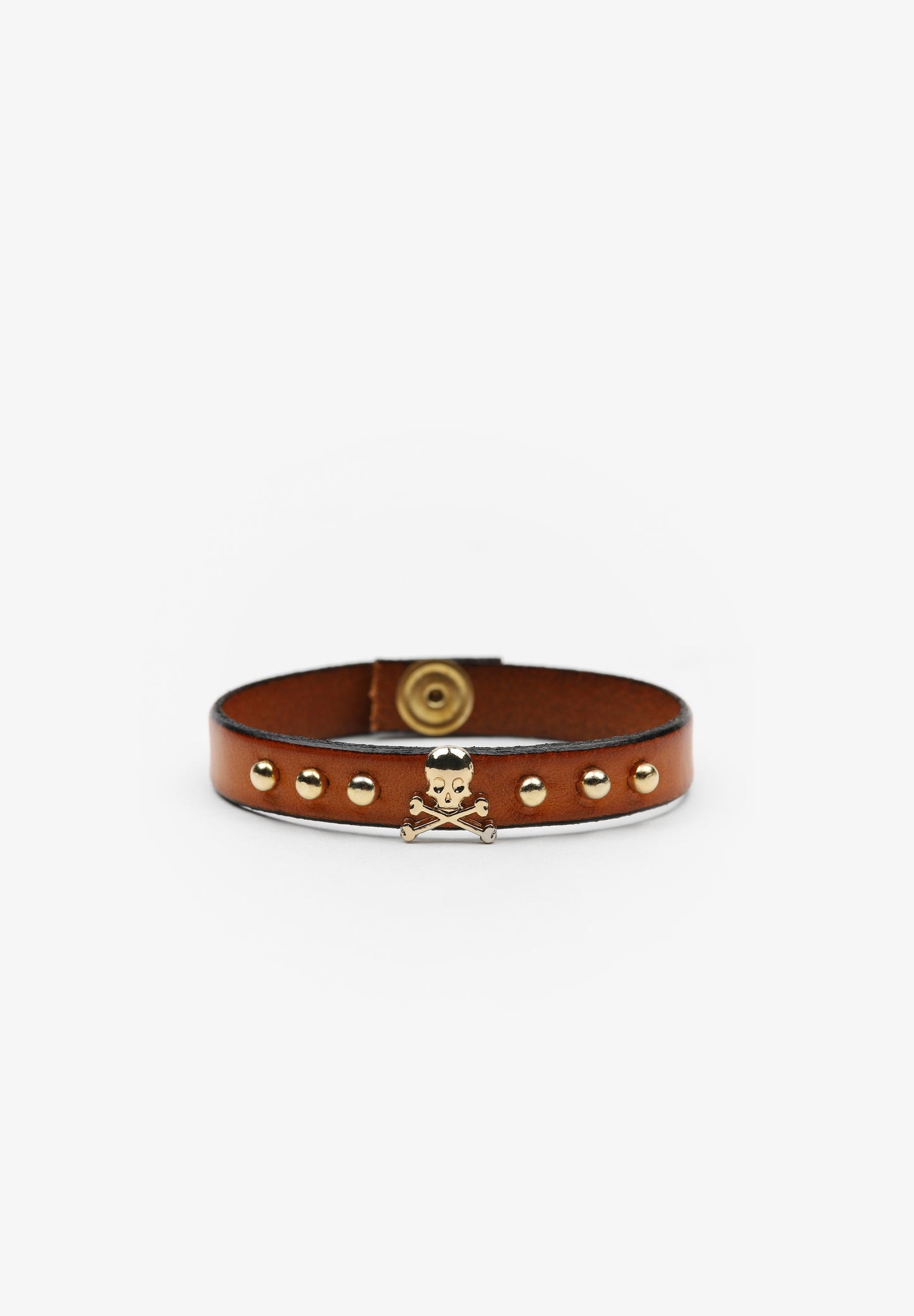 BRACELET WITH SKULL AND STUDS