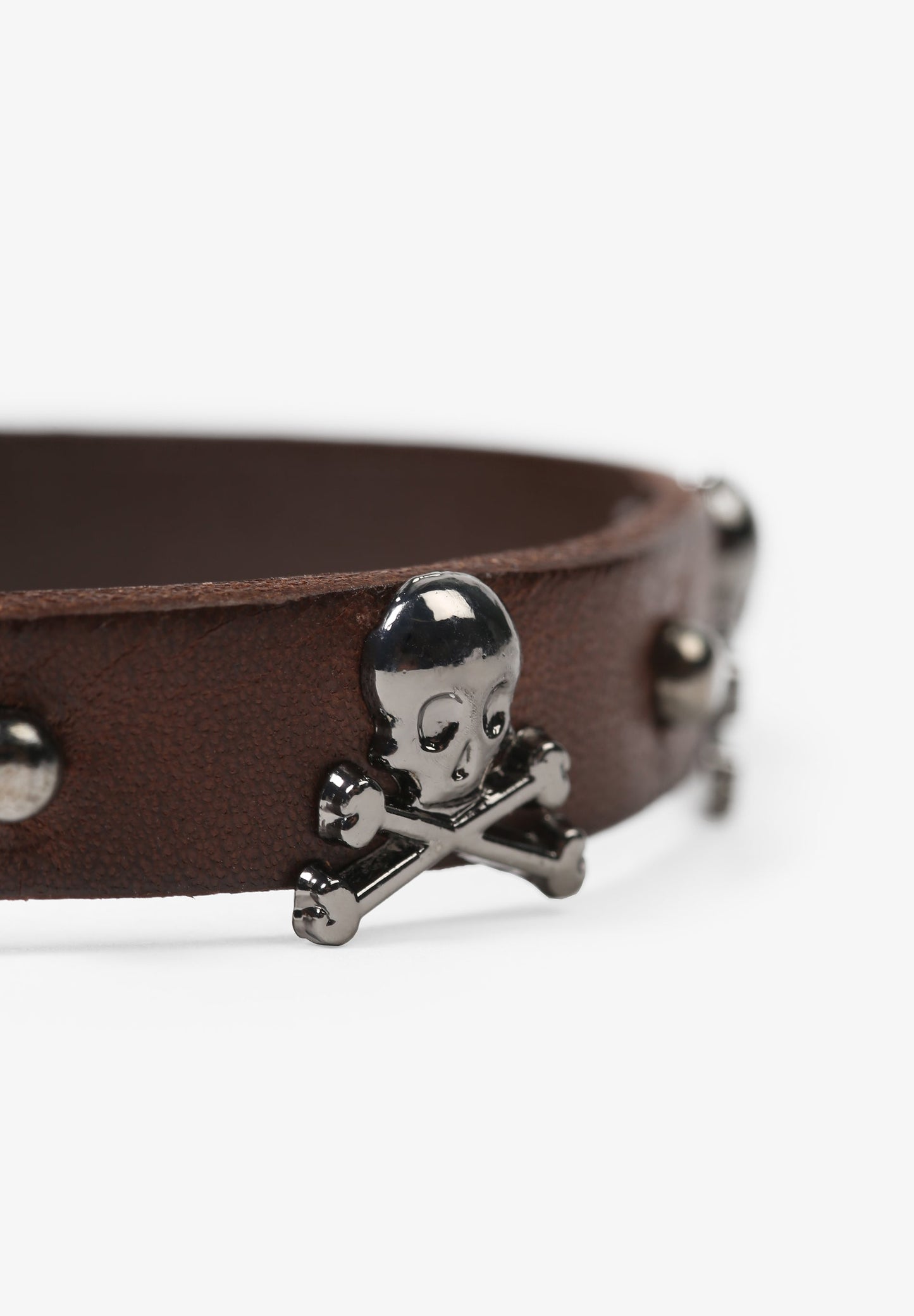 BRACELET WITH STUDS AND SKULLS