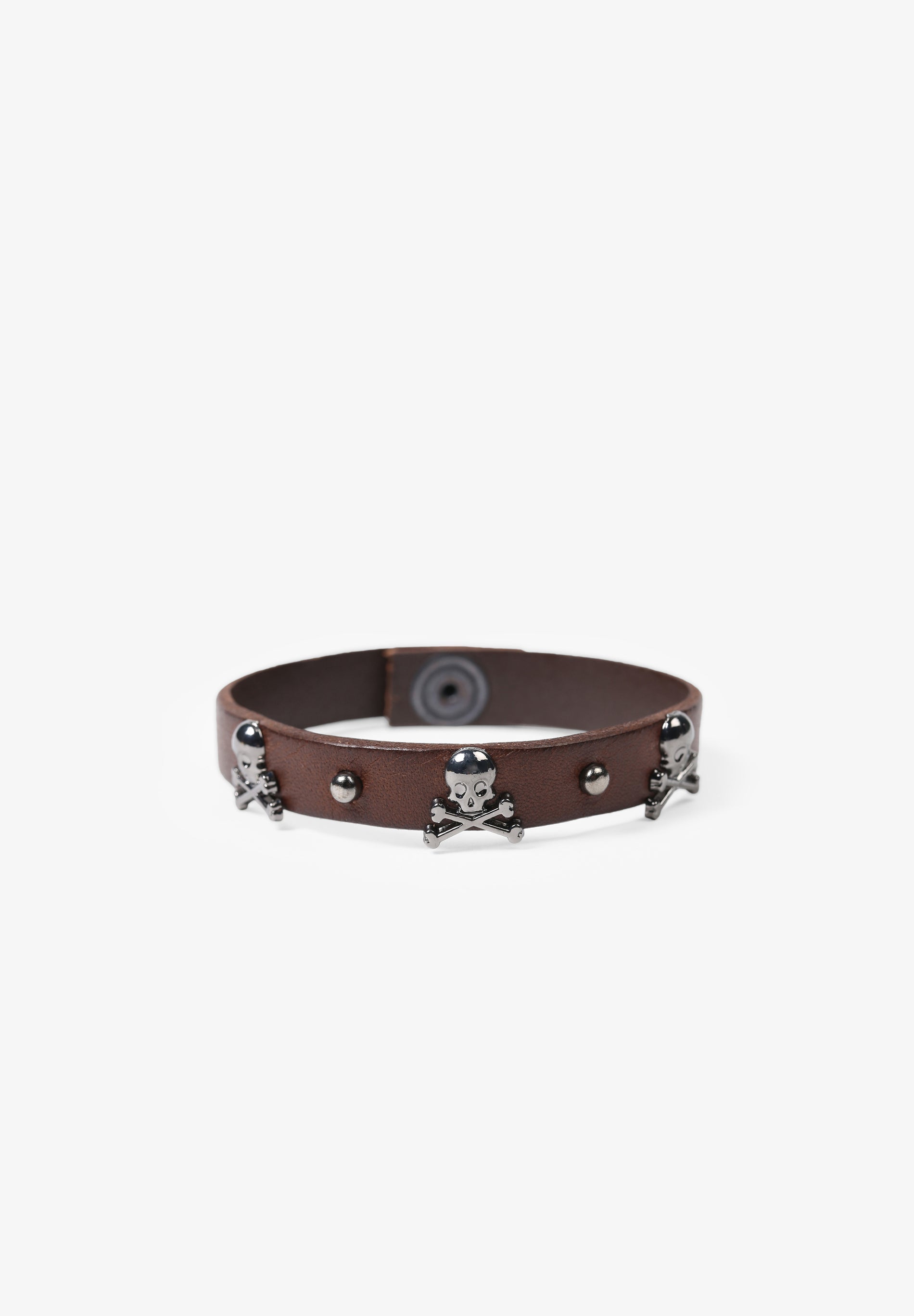 BRACELET WITH STUDS AND SKULLS
