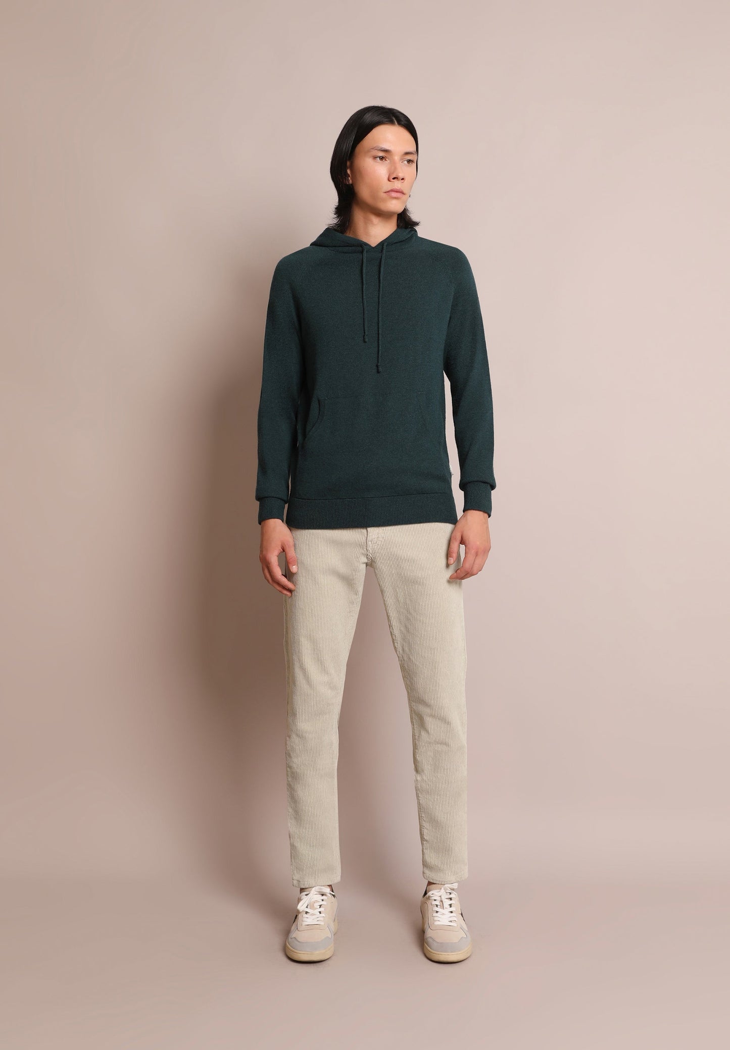 WOOL SWEATER WITH HOOD