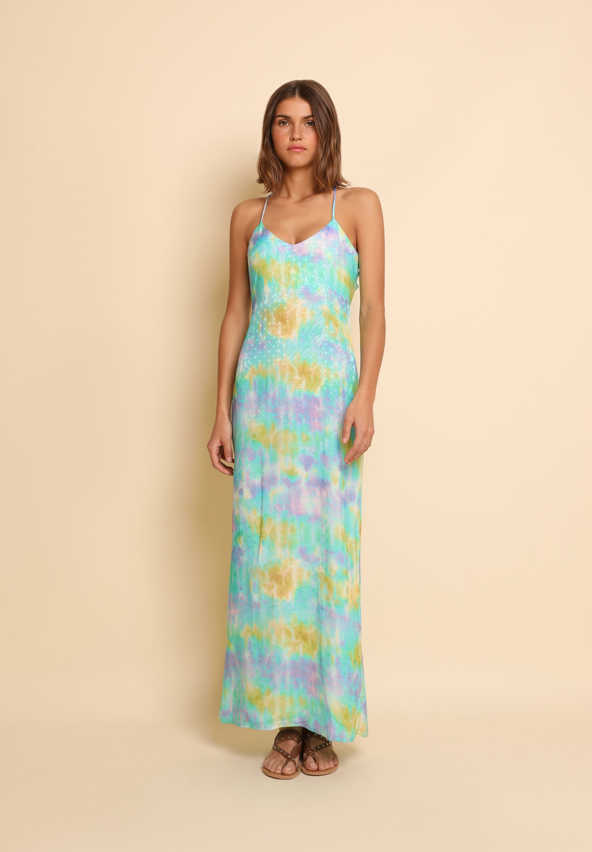 LONG TIE DYE DRESS