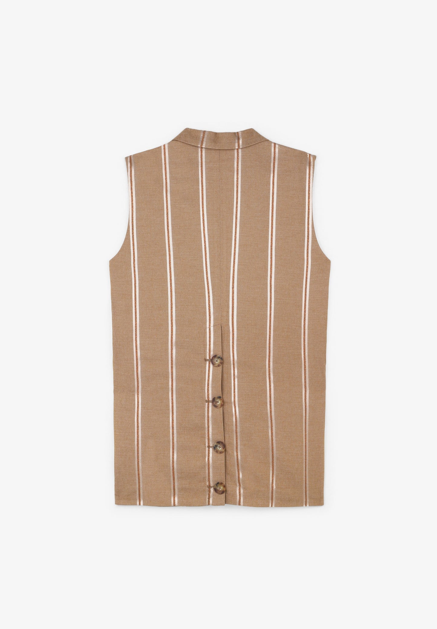 METALLIC STRIPED WAISTCOAT