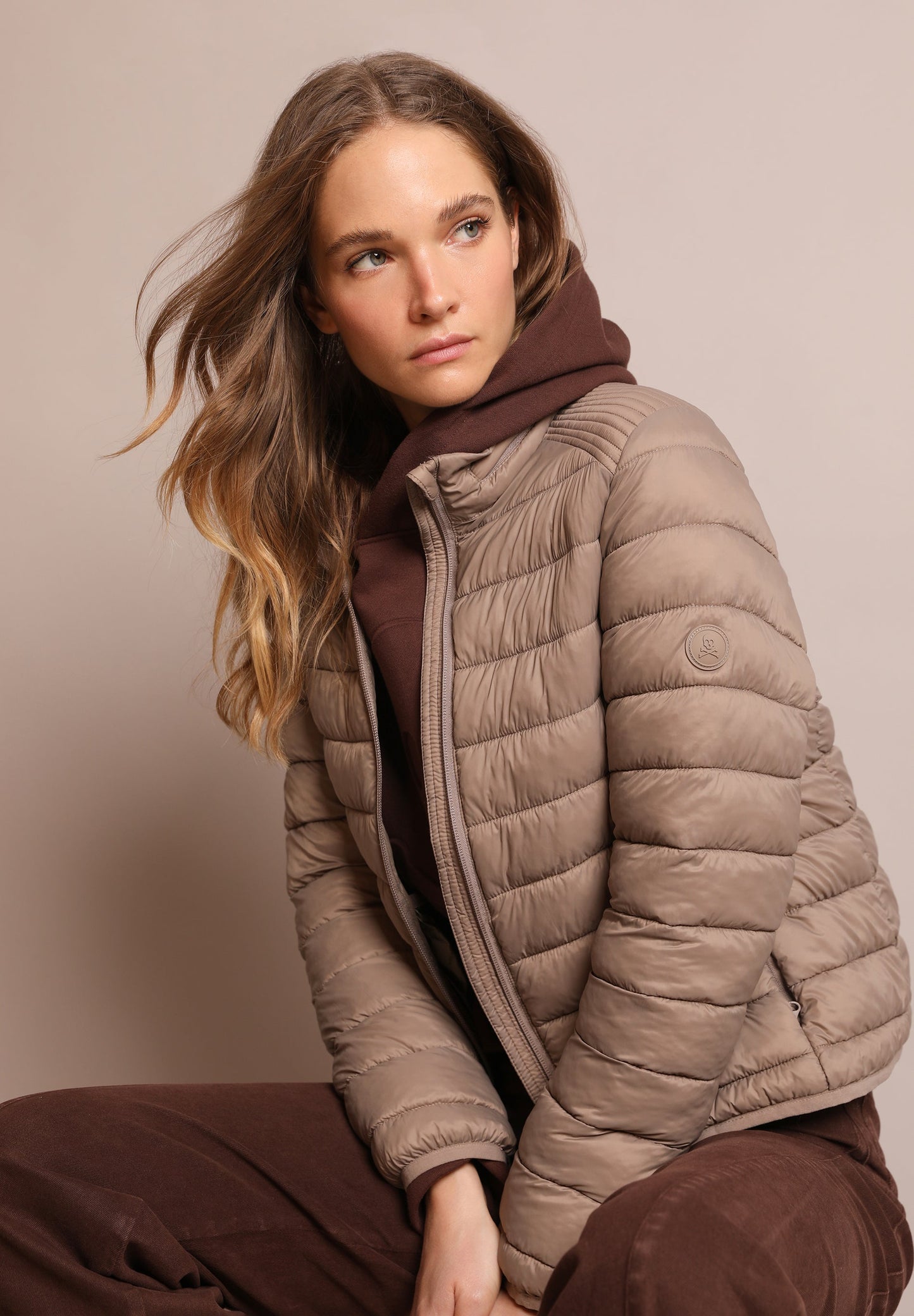METALLIC QUILTED JACKET