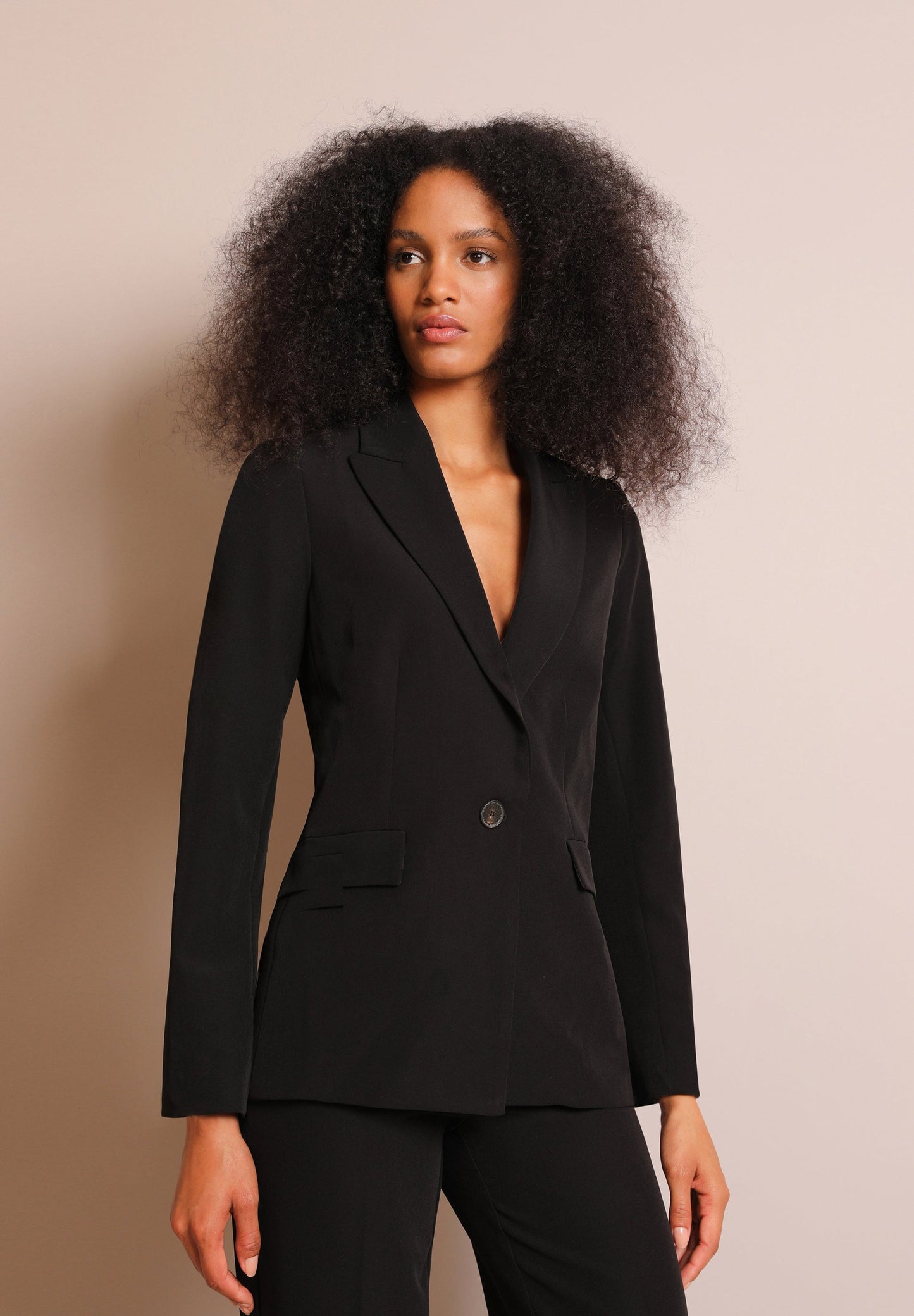 ANIMAL PRINT BLAZER WITH BELT