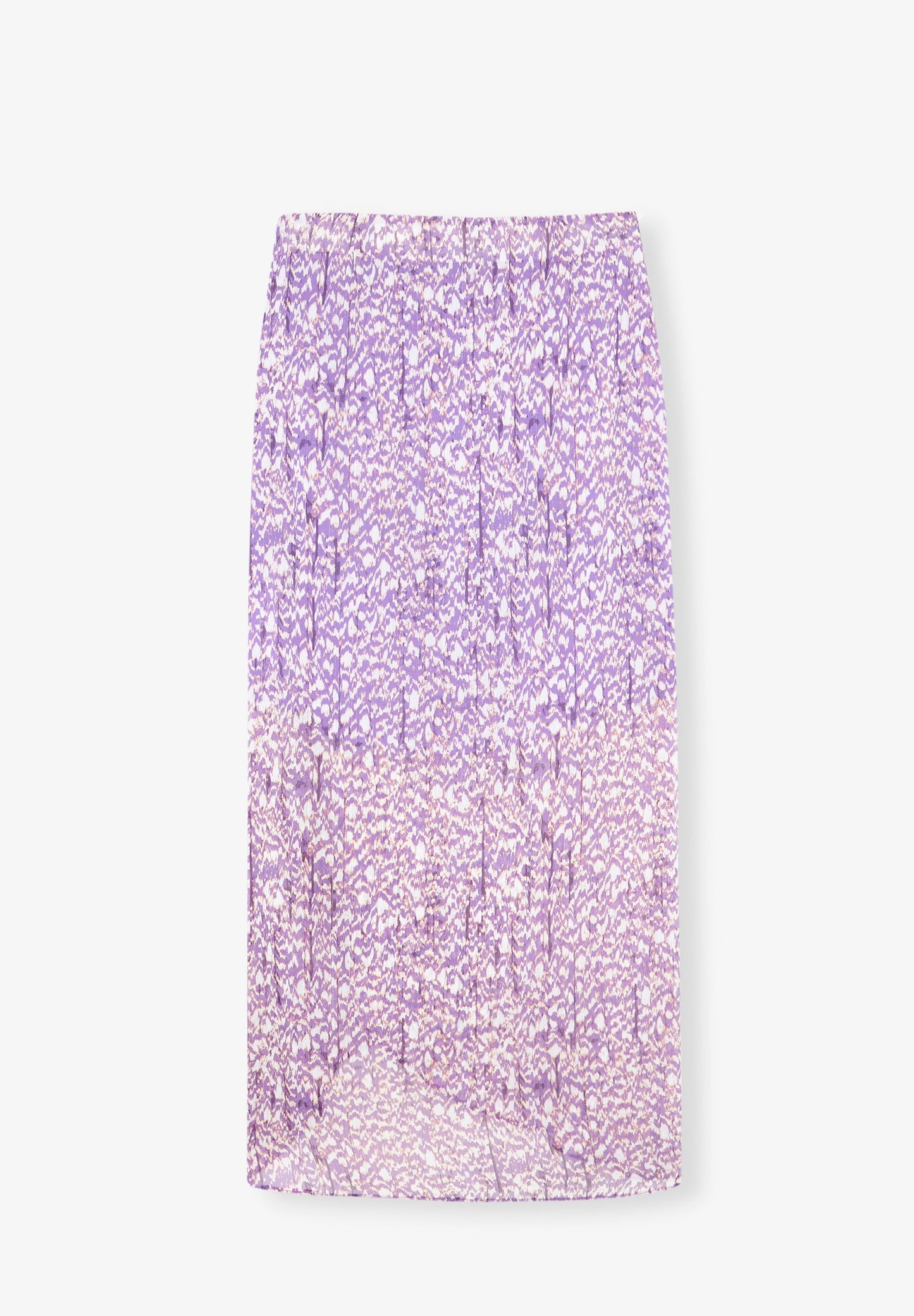 METALLIC PRINT SKIRT