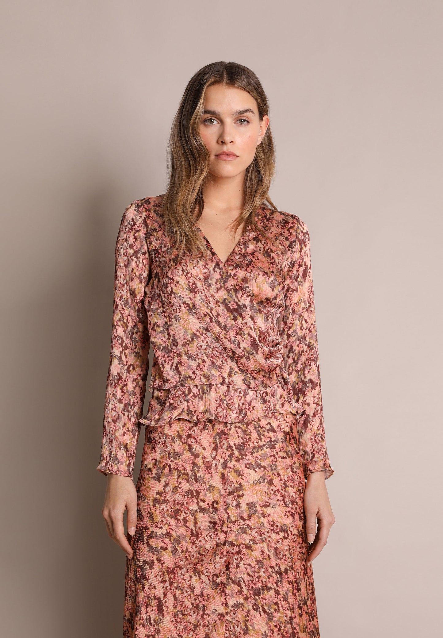 PRINTED CROSSOVER SHIRT