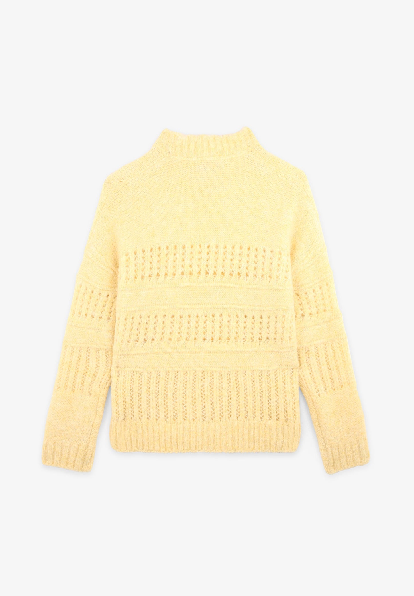 DIE-CUT WOOL SWEATER
