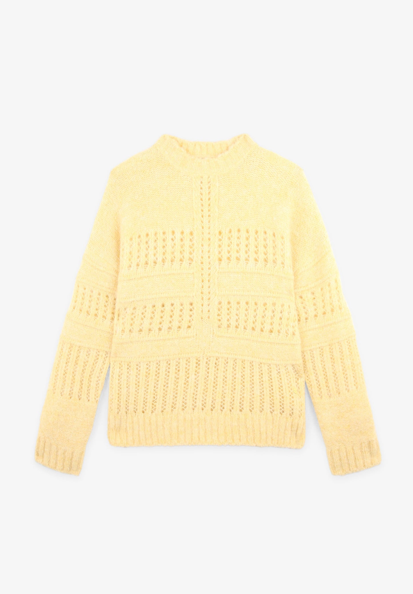 DIE-CUT WOOL SWEATER