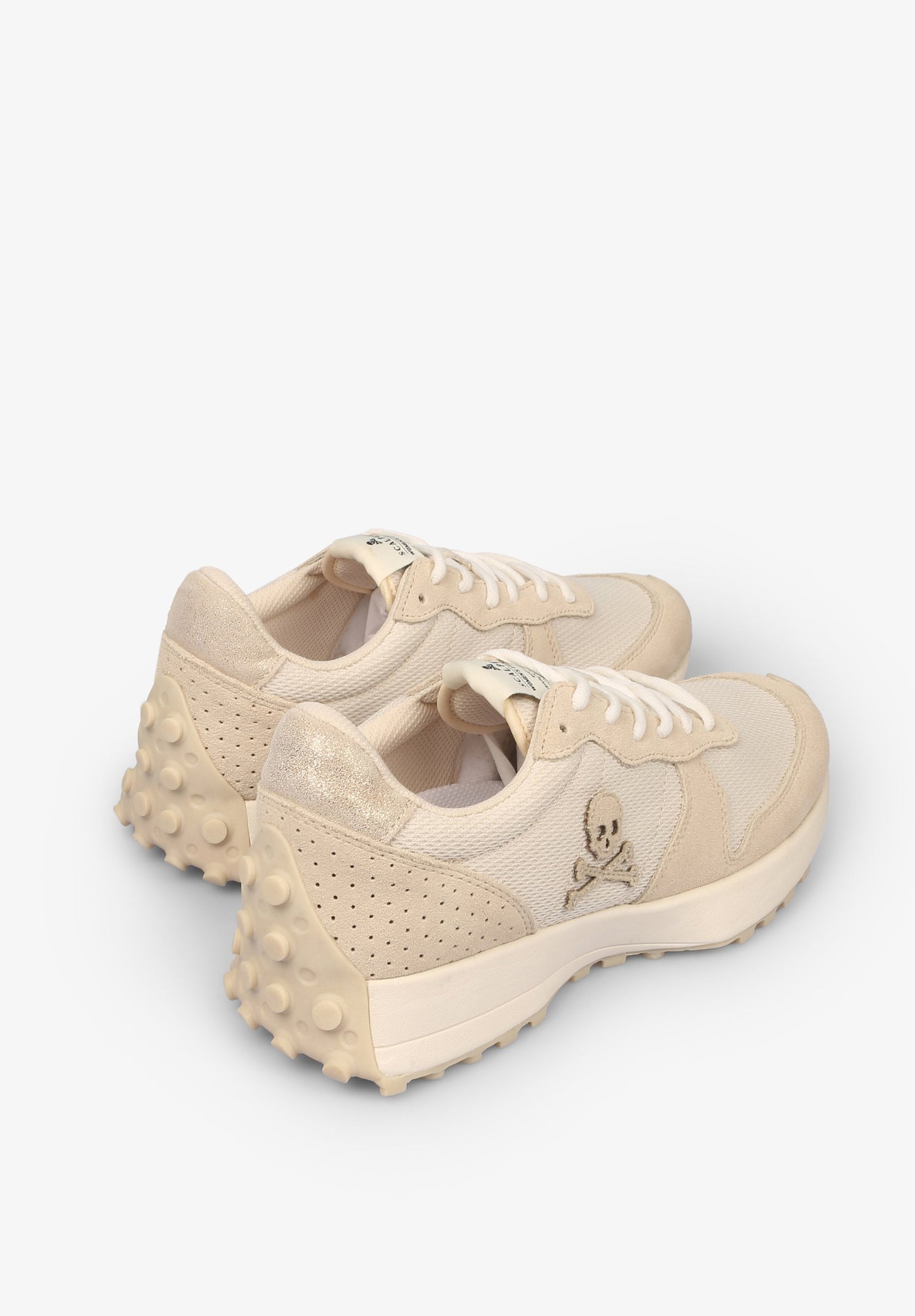 SKULL SNEAKERS WITH TRACK SOLE