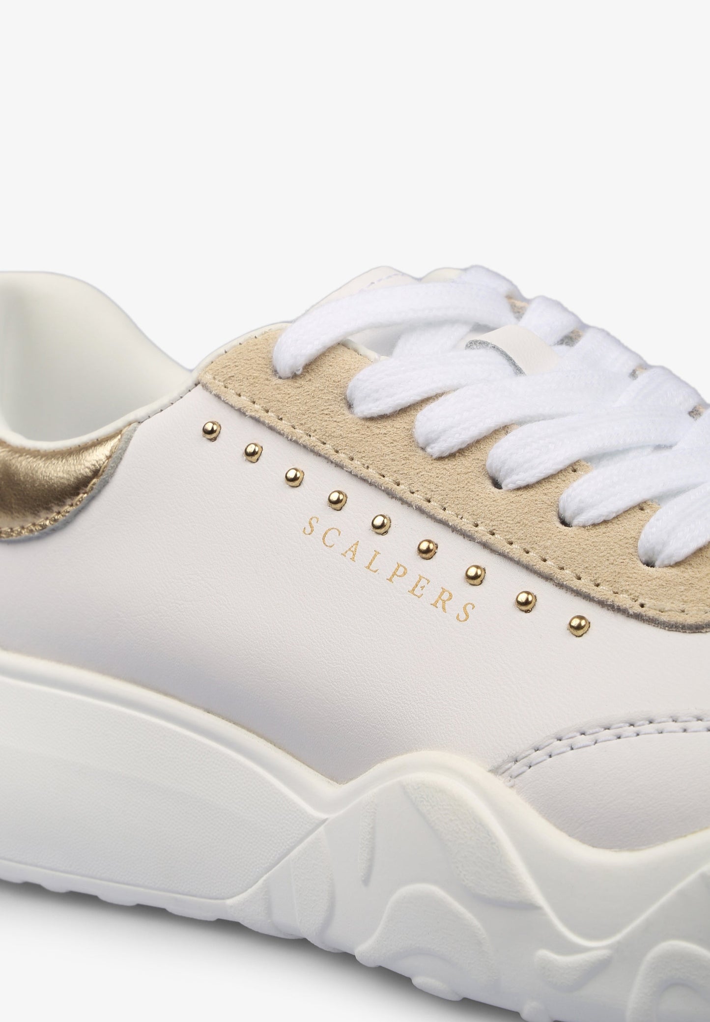 SNEAKERS WITH METALLIC HEEL