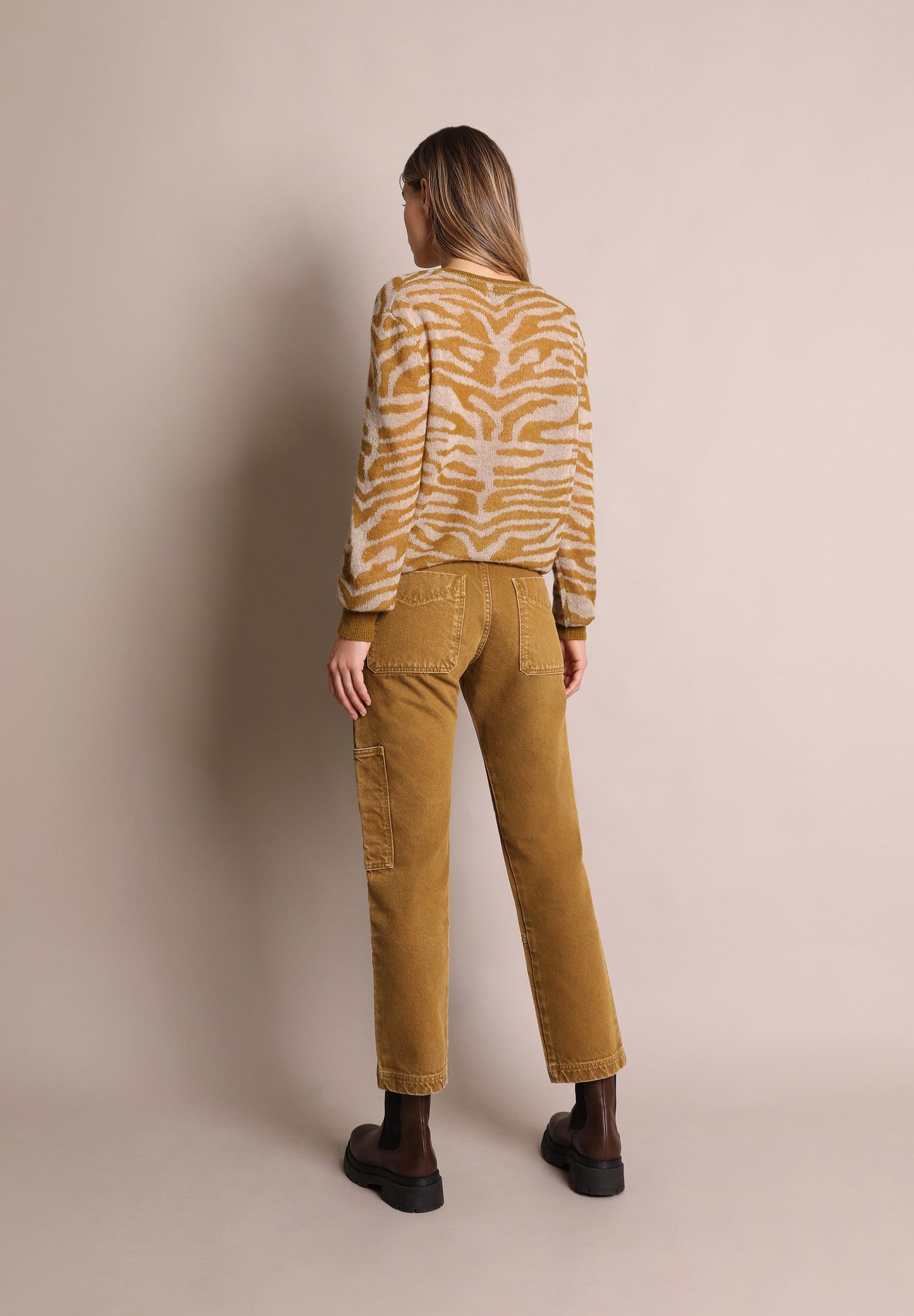 DENIM CARGO TROUSERS