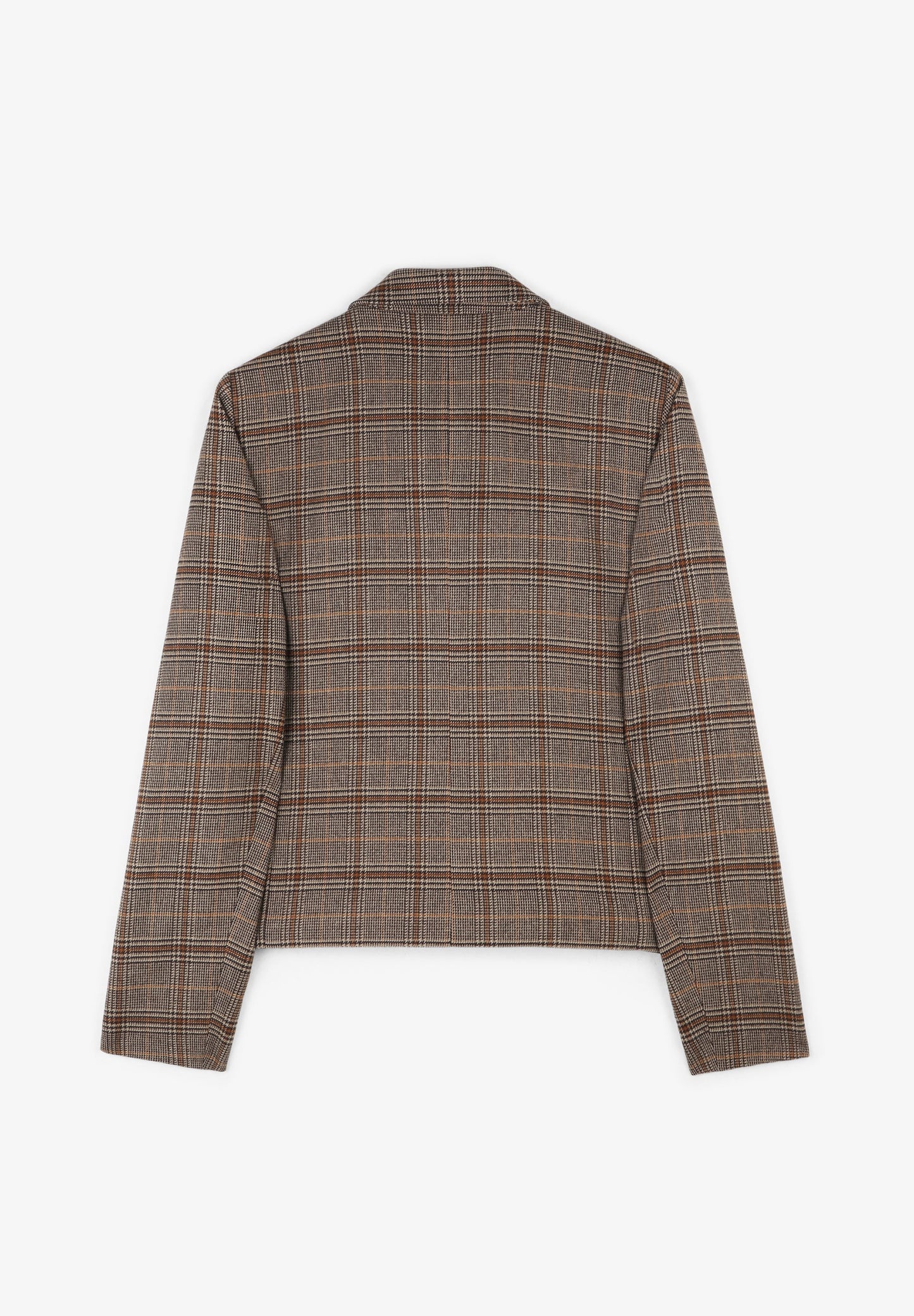 CROPPED CHECK BLAZER