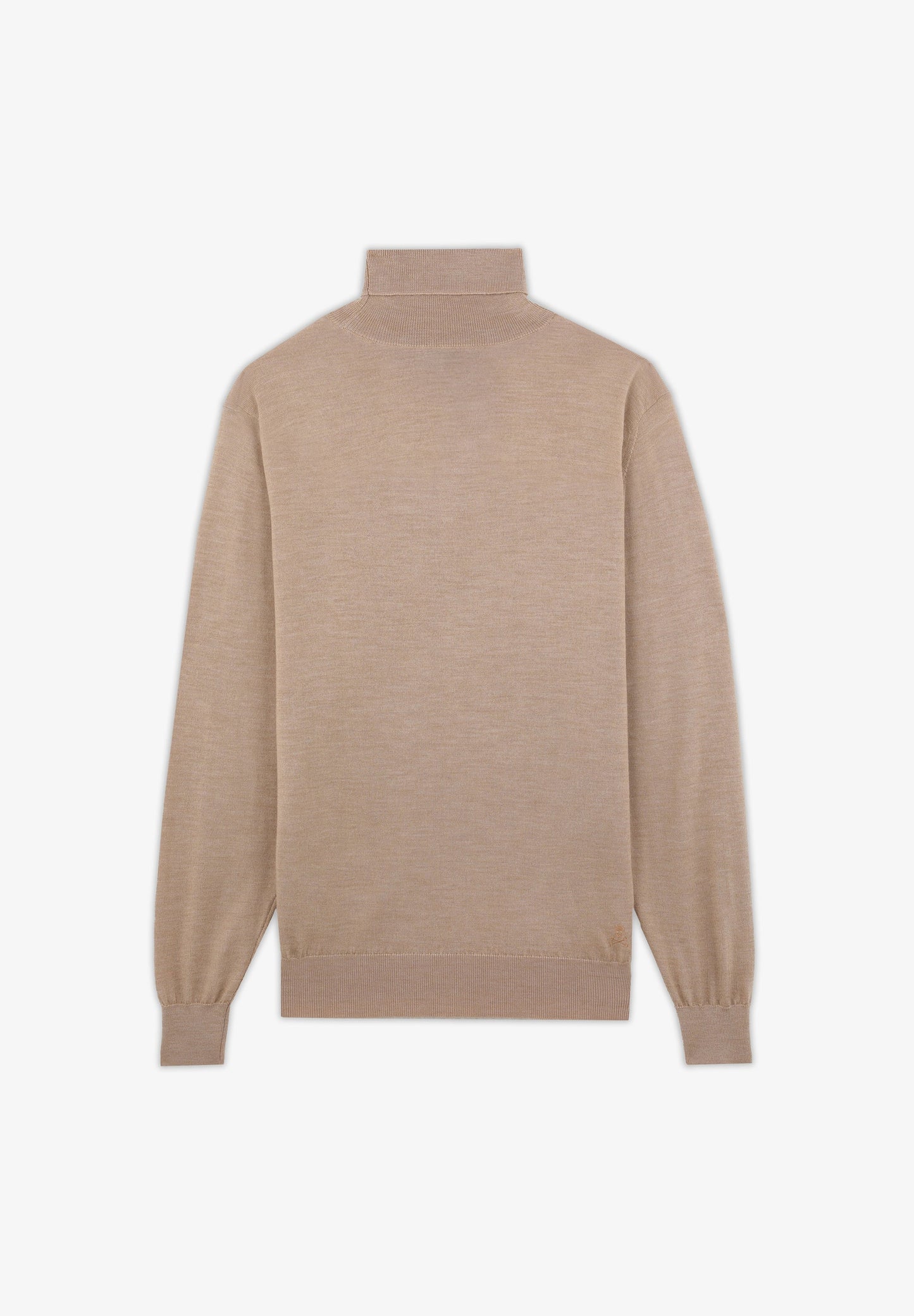 ROLL NECK WOOL SWEATER WITH SKULL