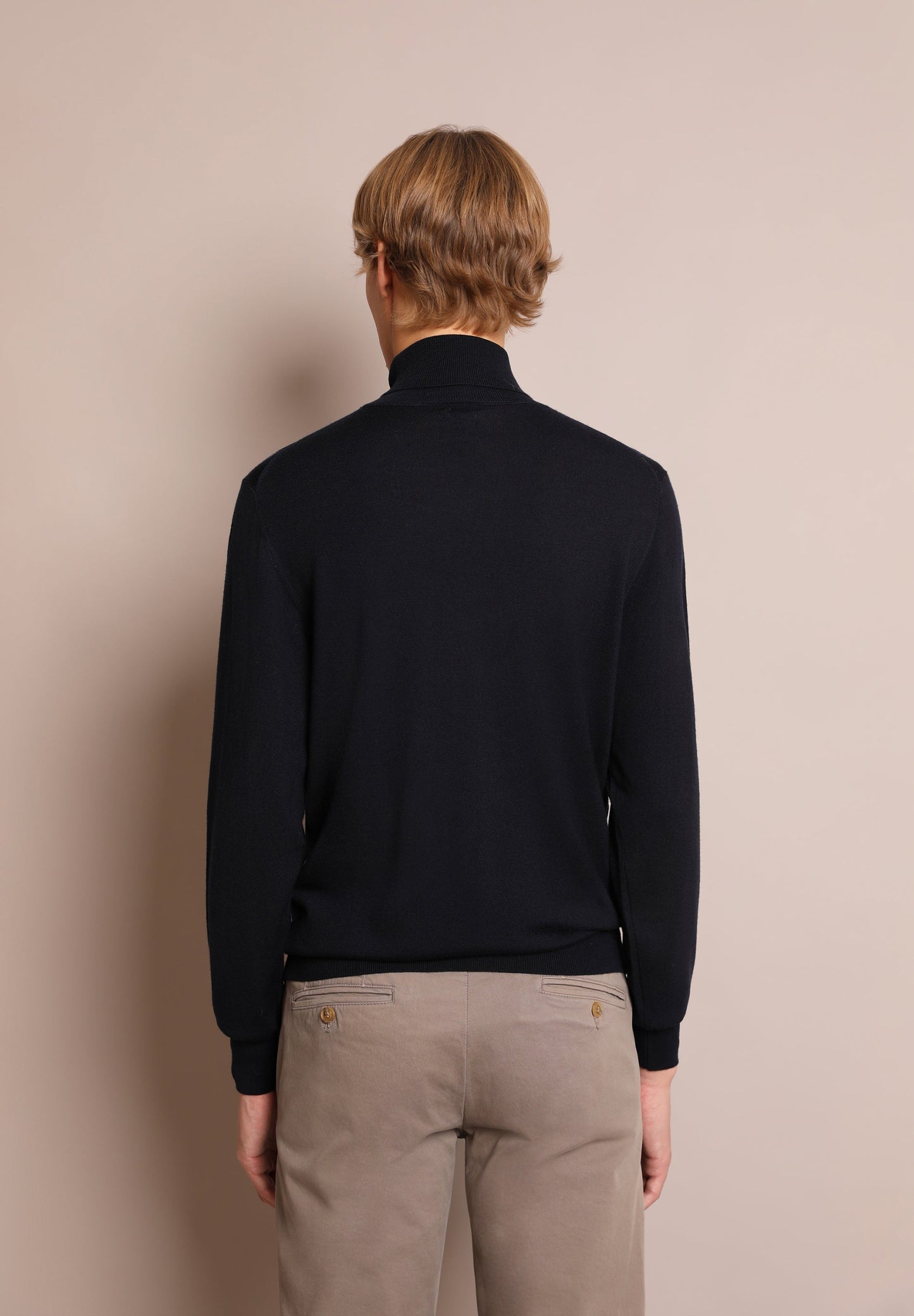 ROLL NECK WOOL SWEATER WITH SKULL