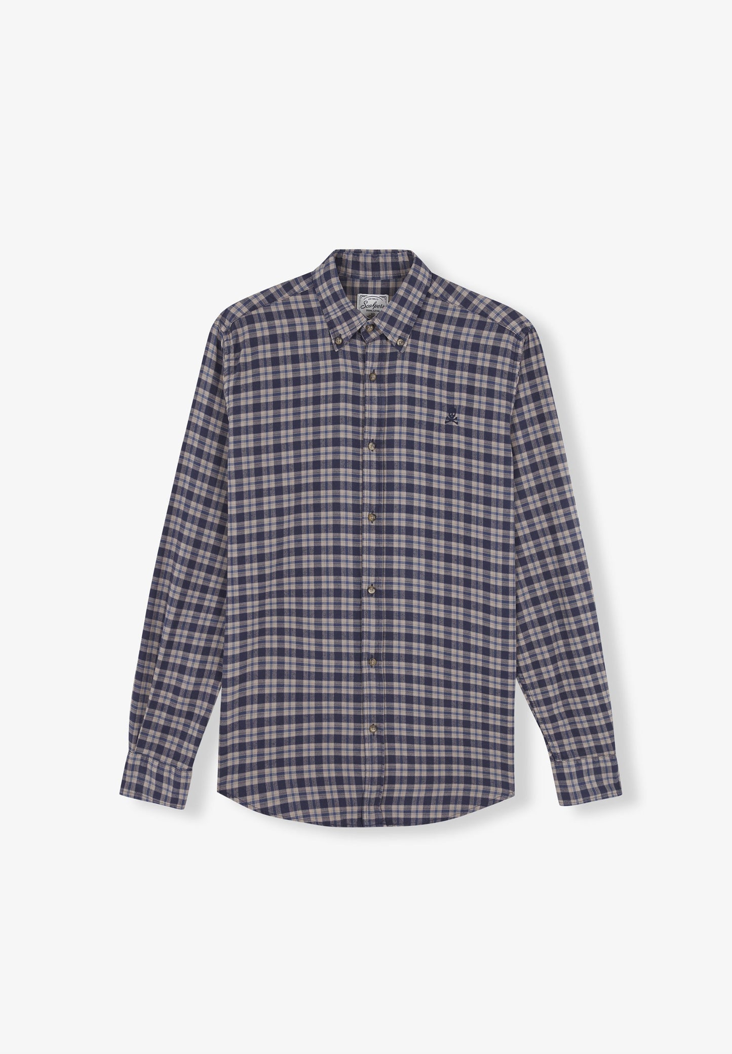 CHECK SHIRT WITH A BUTTON-DOWN COLLAR