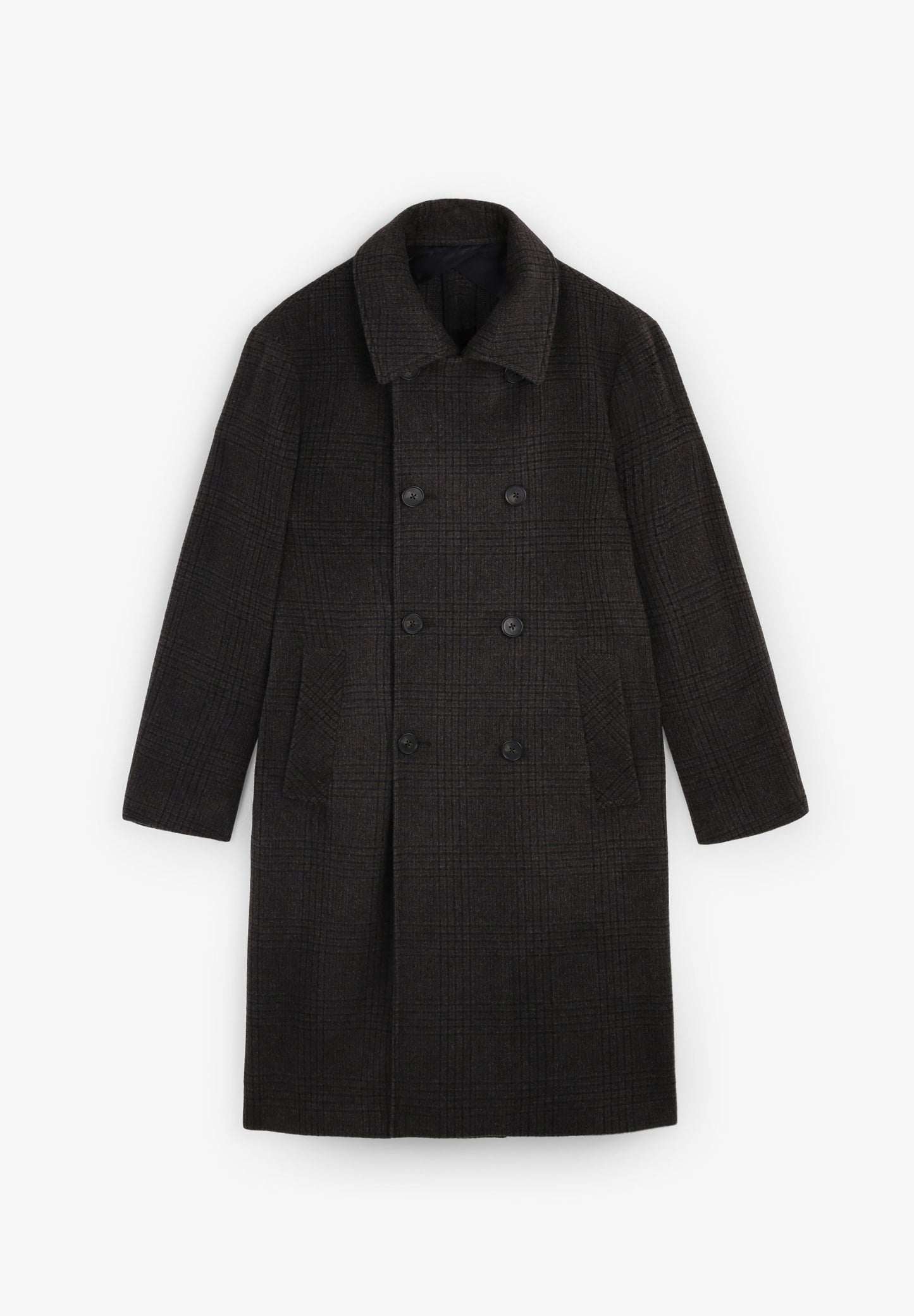 CHECK WOOL COAT