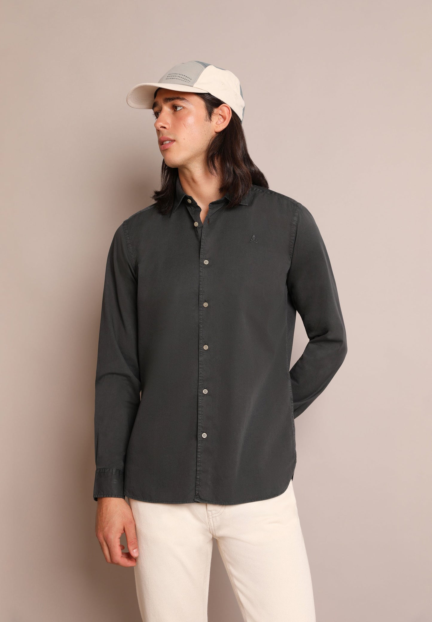 FADED SHIRT WITH SKULL