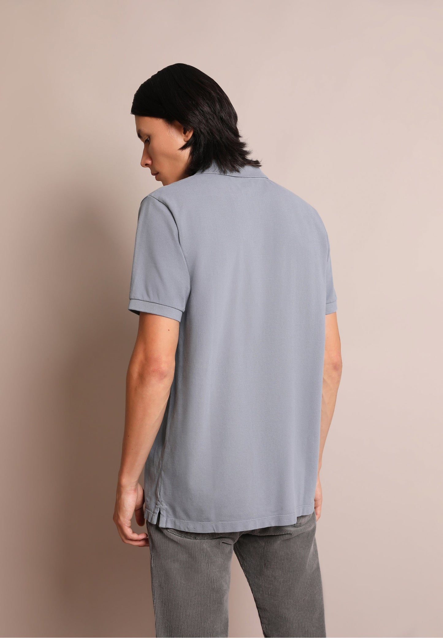 BASIC POLO SHIRT WITH SKULL DETAIL