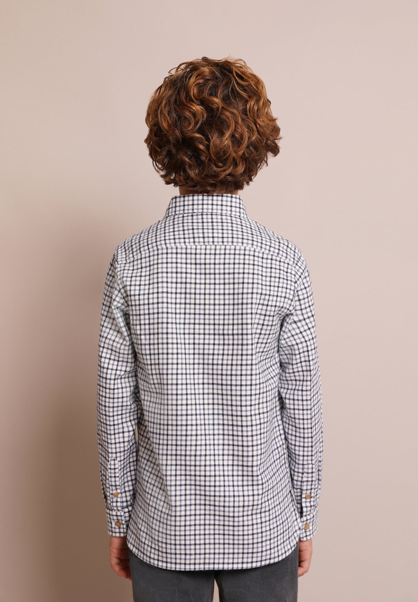 CHECKED SHIRT WITH BUTTON-DOWN COLLAR