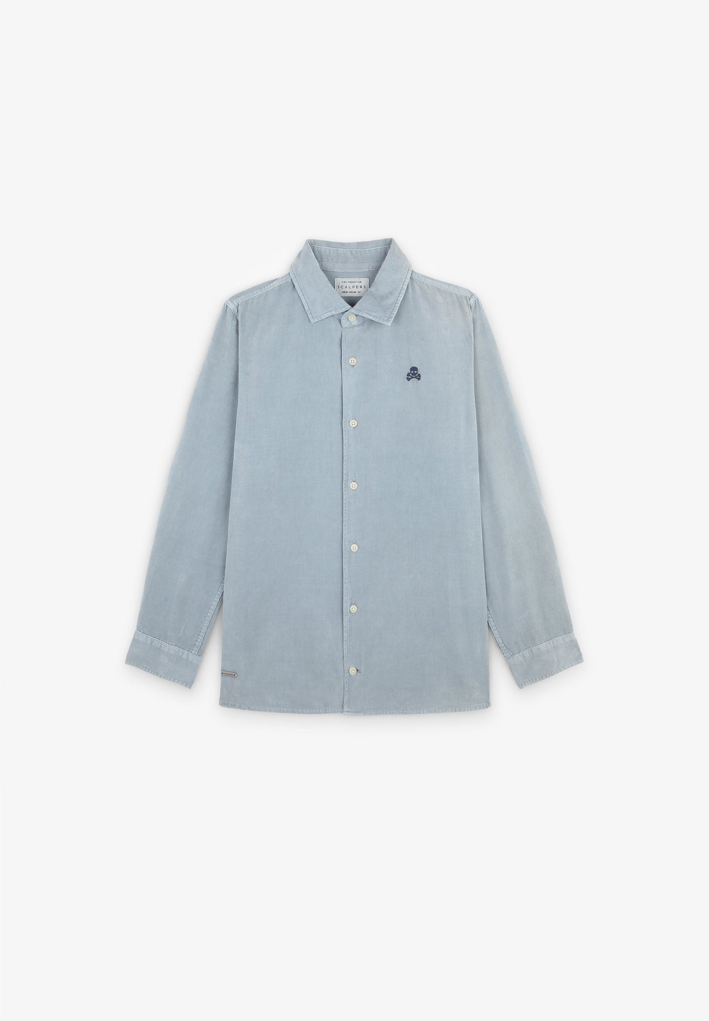 CORDUROY SHIRT WITH CONTRAST SKULL