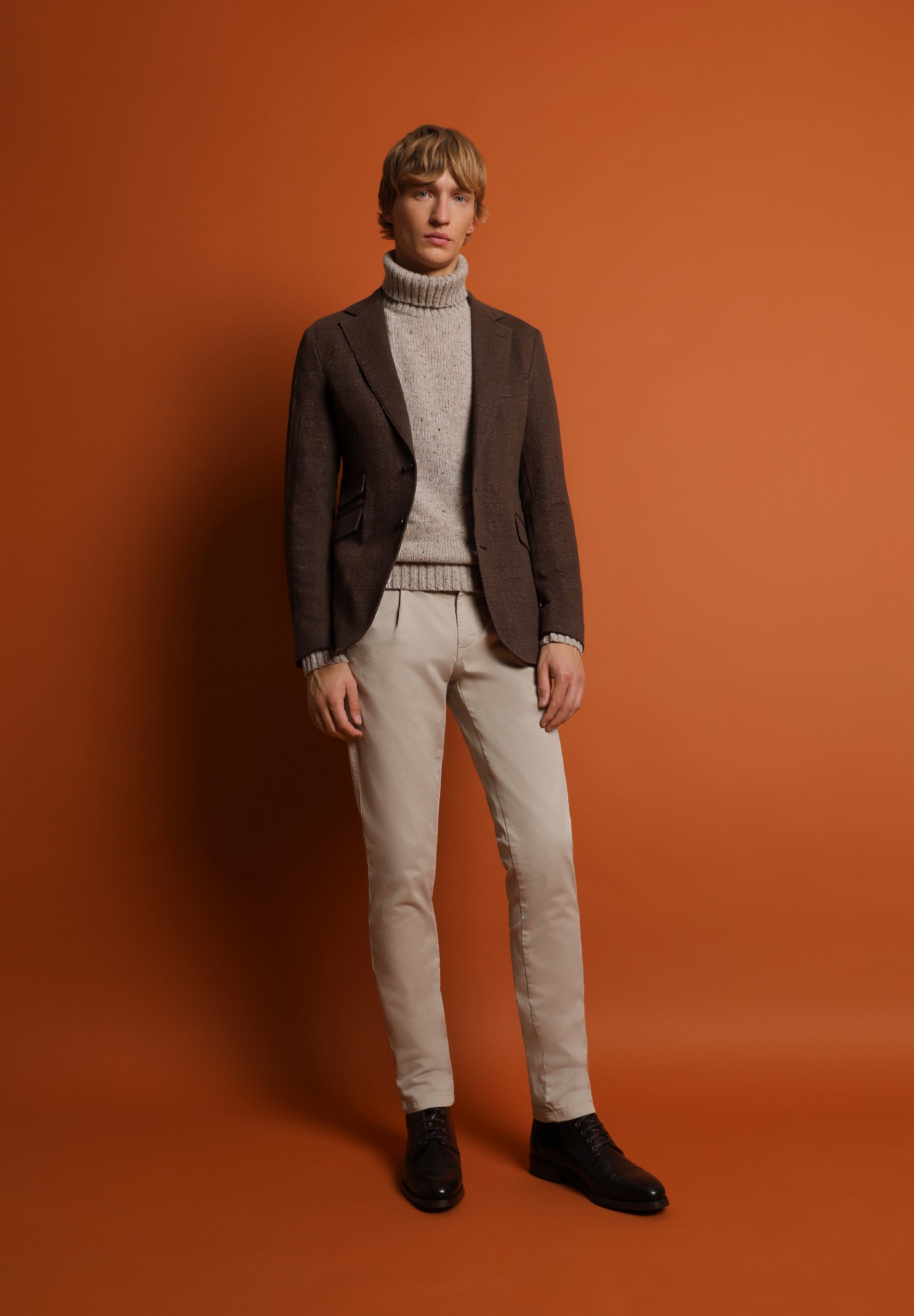 CHECKED COTTON BLAZER