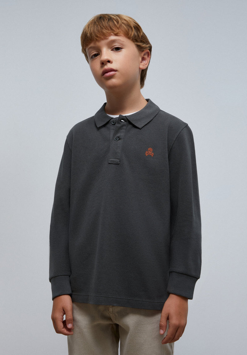 LONG SLEEVE POLO SHIRT