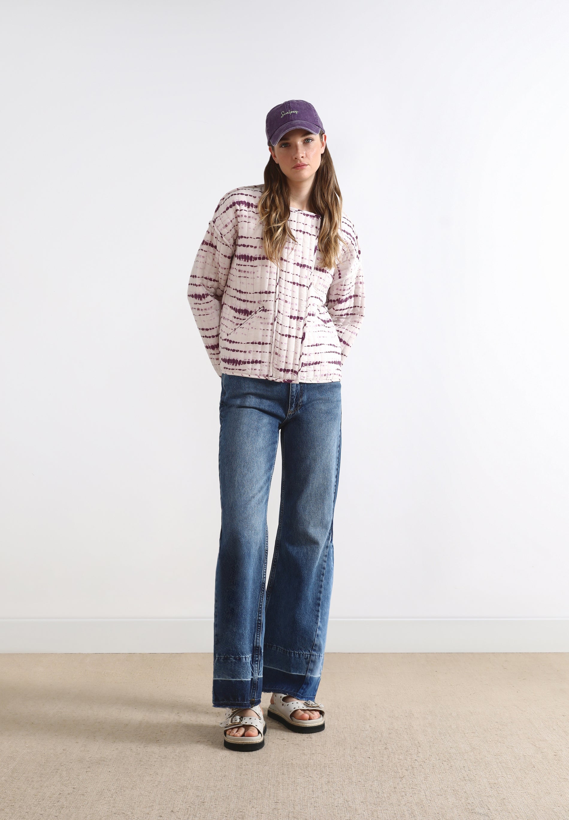 TIE-DYE STRIPED JACKET