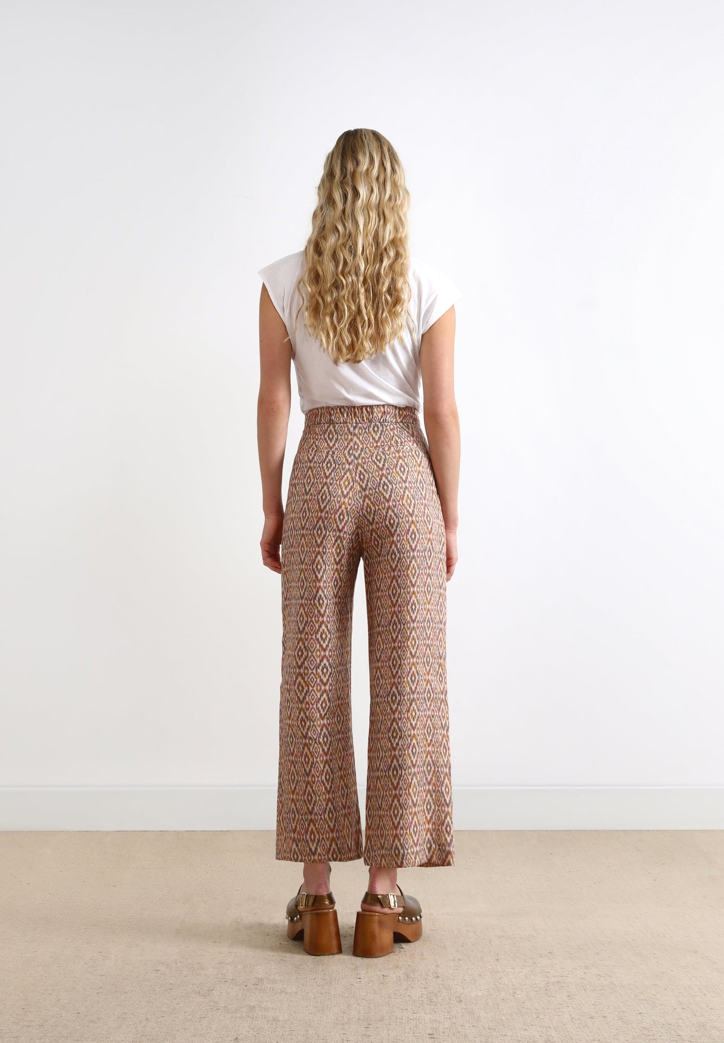 ETHNIC LINEN TROUSERS