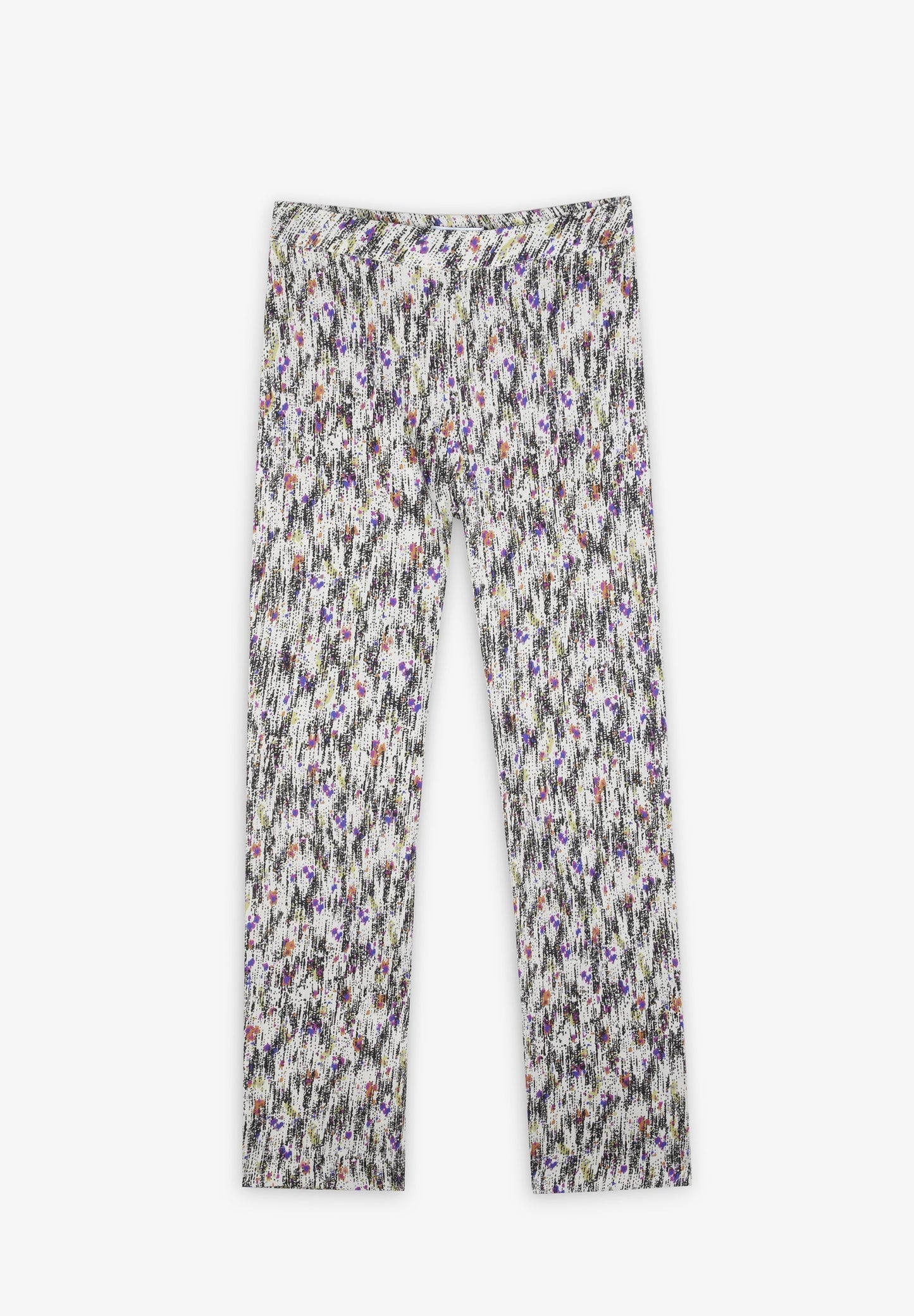 MULTICOLOURED LINEN TROUSERS
