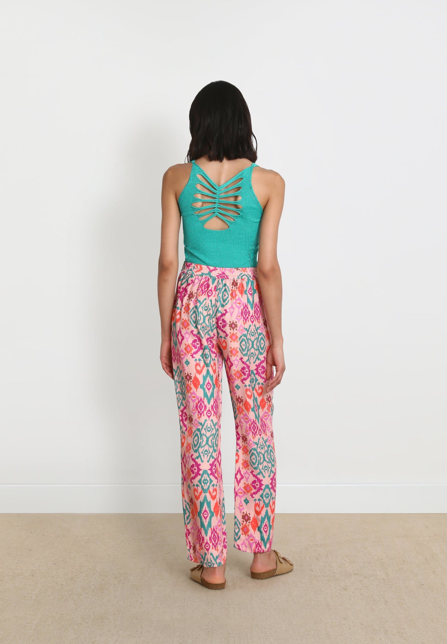 FLOWING PRINTED TROUSERS