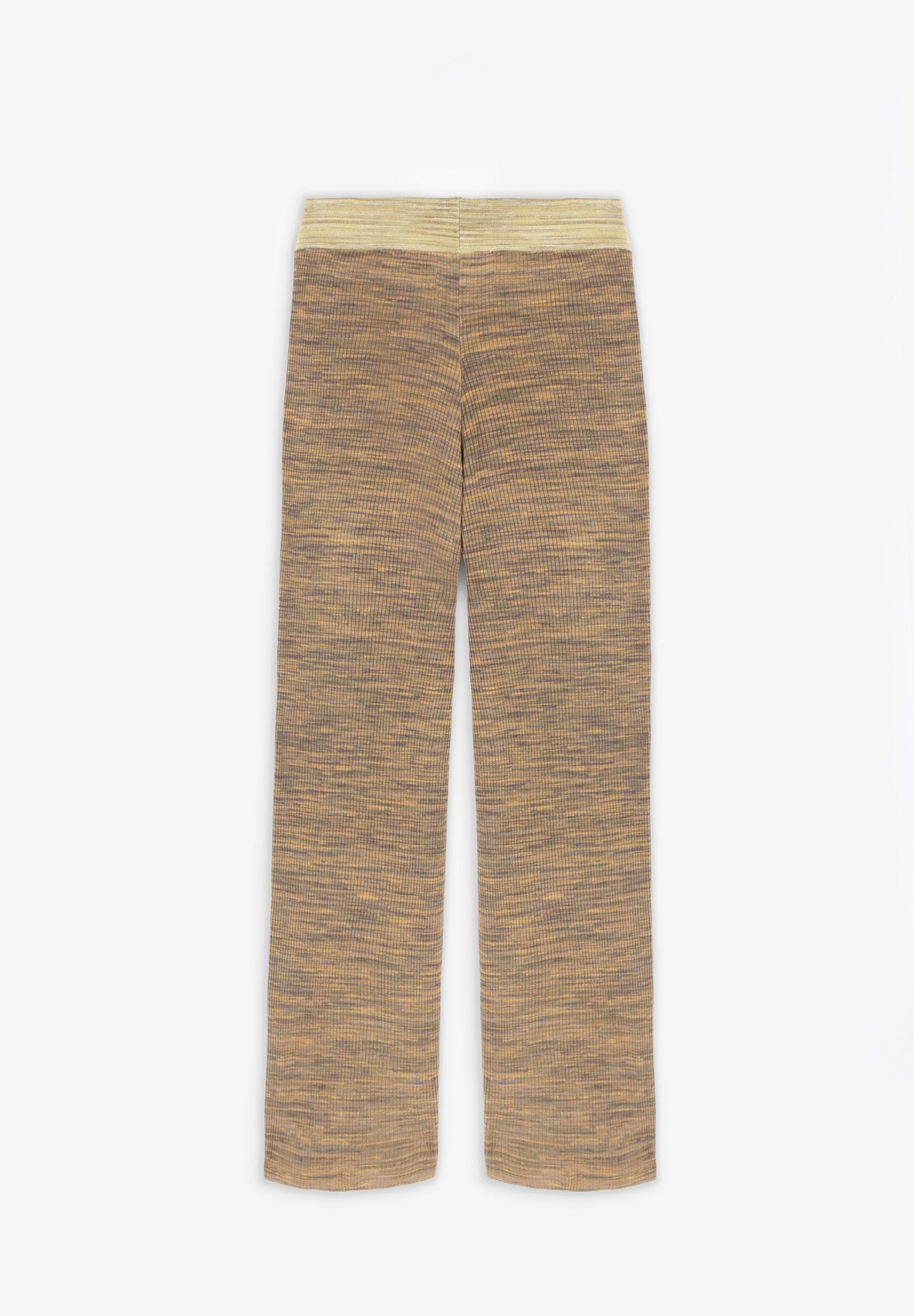 FLARED KNIT TROUSERS