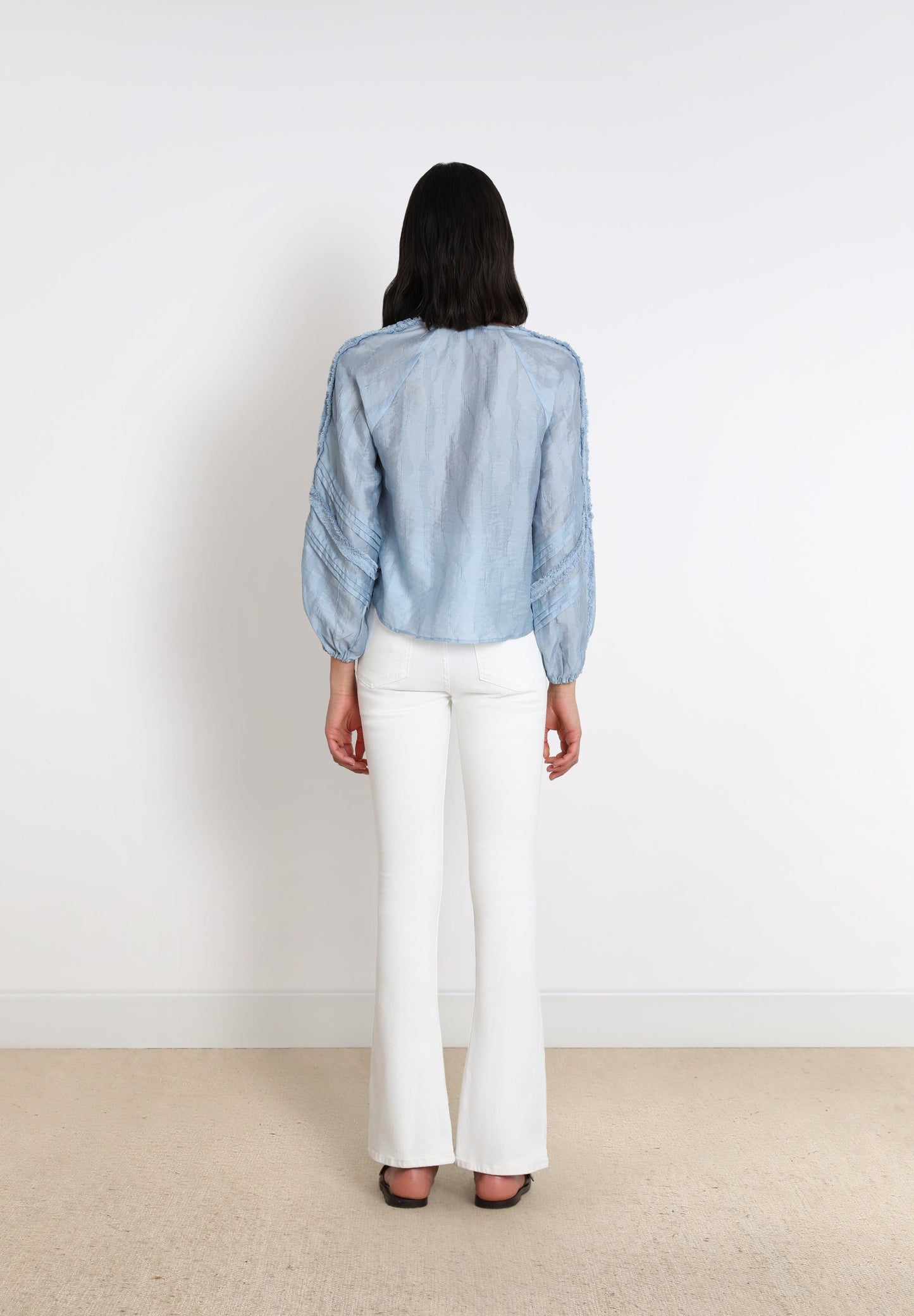 BOOTCUT JEANS WITH SEAM DETAILS