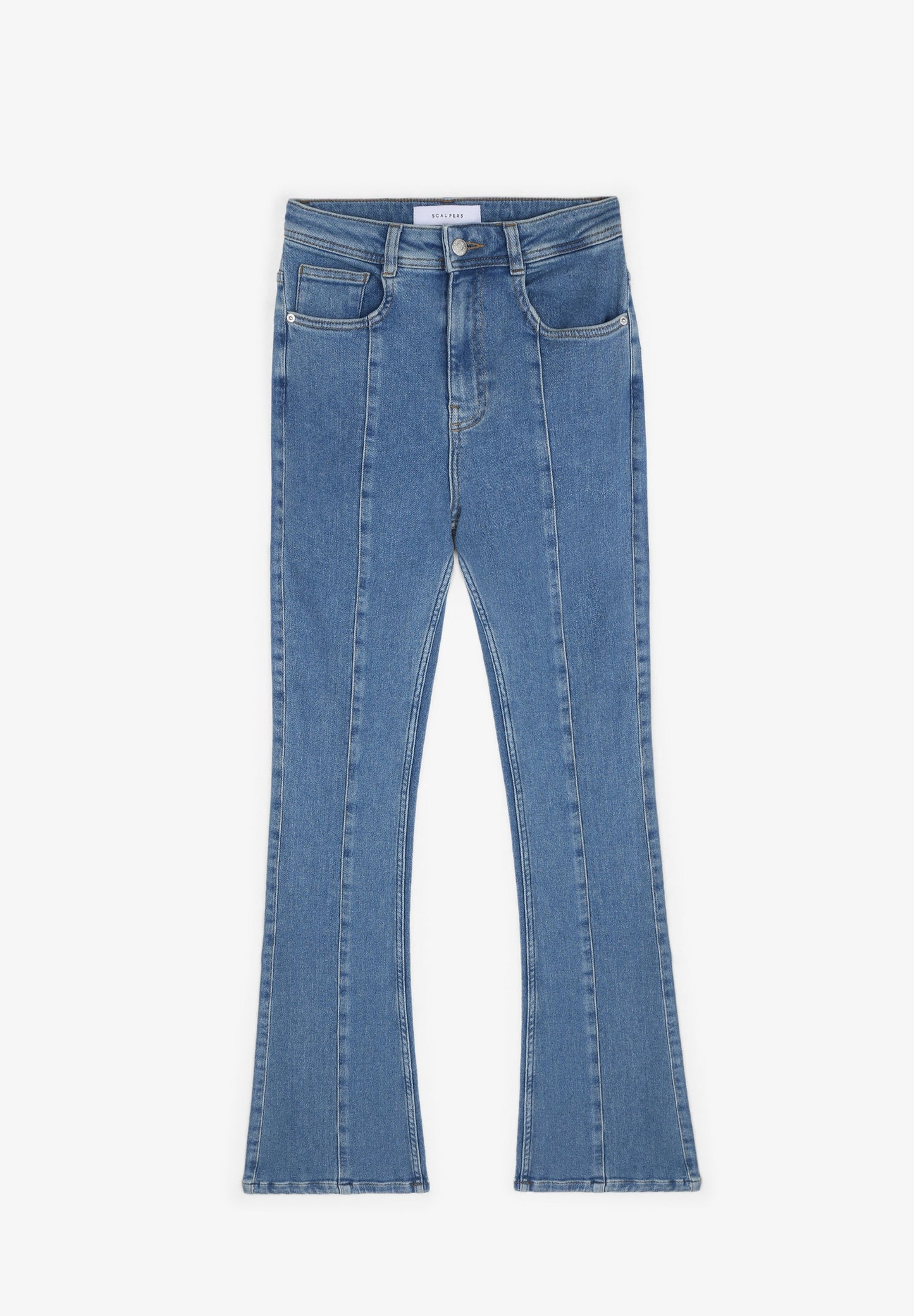 BOOTCUT JEANS WITH SEAM DETAILS