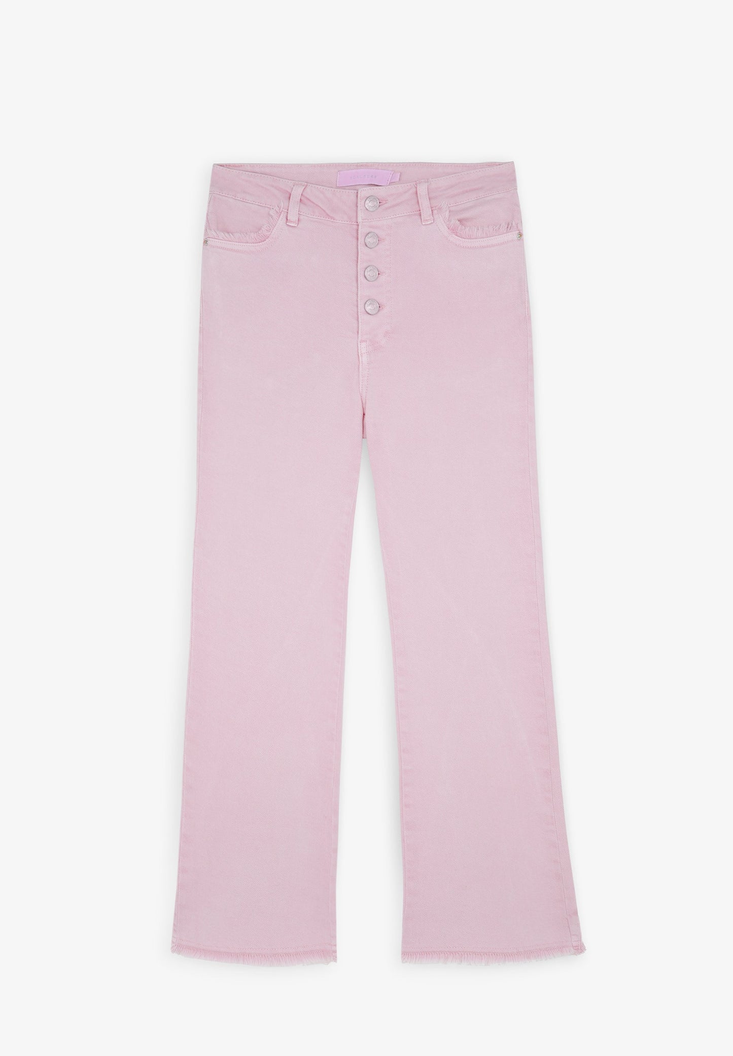 FADED ANKLE FLARED JEANS