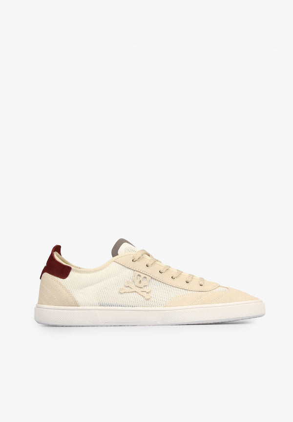 LOW SUEDE SNEAKERS WITH SKULL