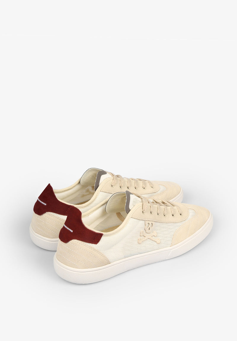 LOW SUEDE SNEAKERS WITH SKULL