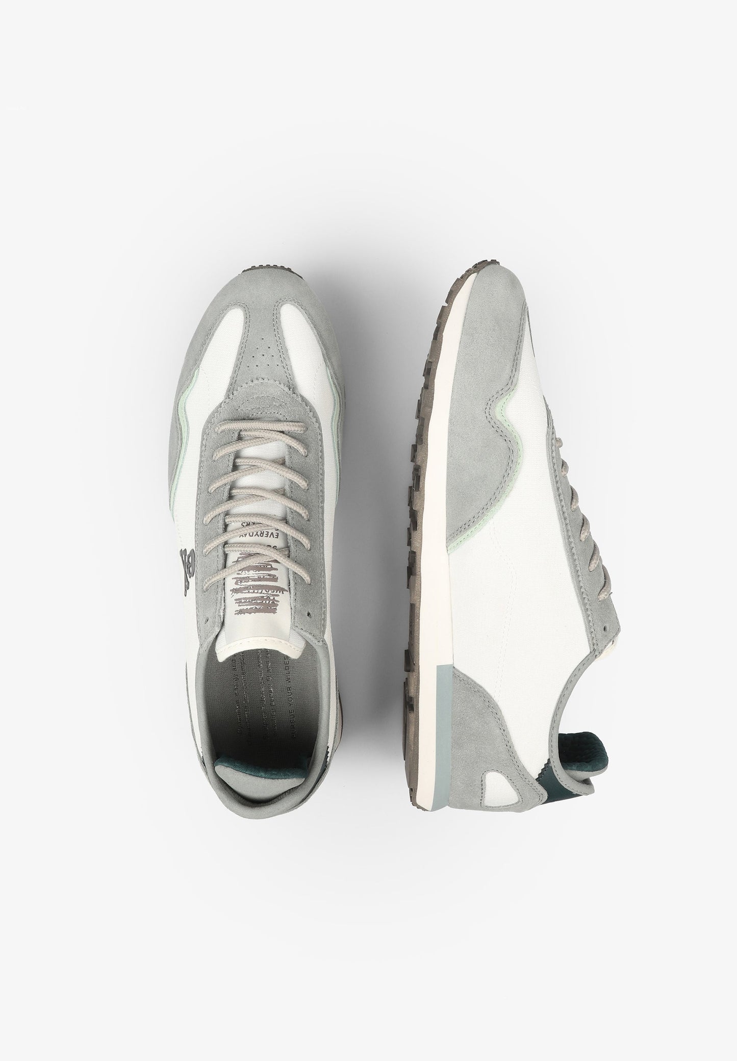 LEATHER AND SUEDE SNEAKERS