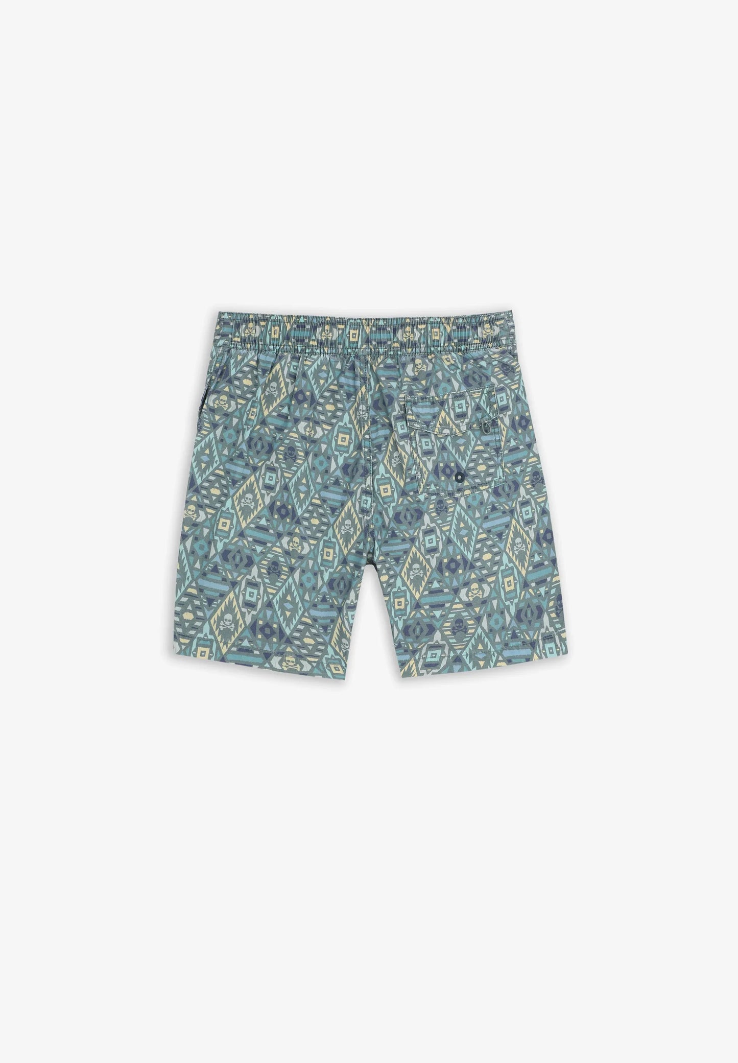GEOMETRIC PRINT SWIMMING TRUNKS