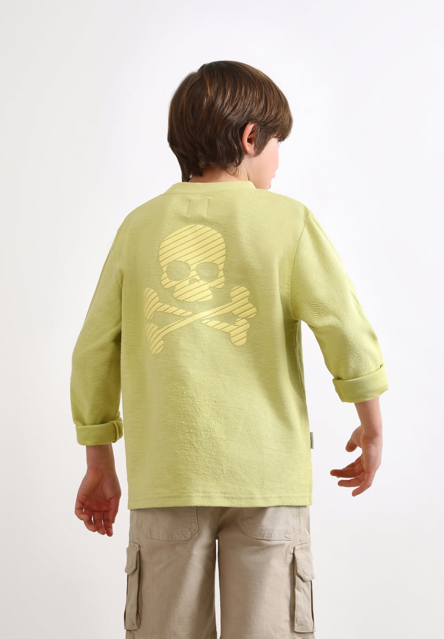 SWEATSHIRT WITH RELIEF SKULL