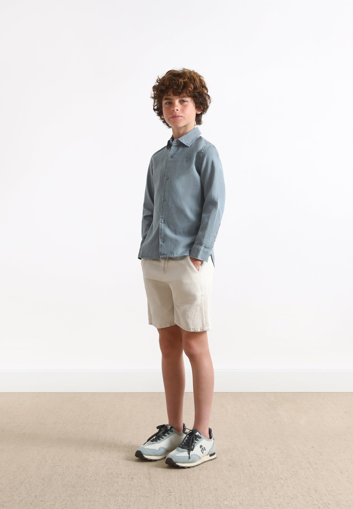 SKULL SHIRT WITH MATCHING EMBROIDERY