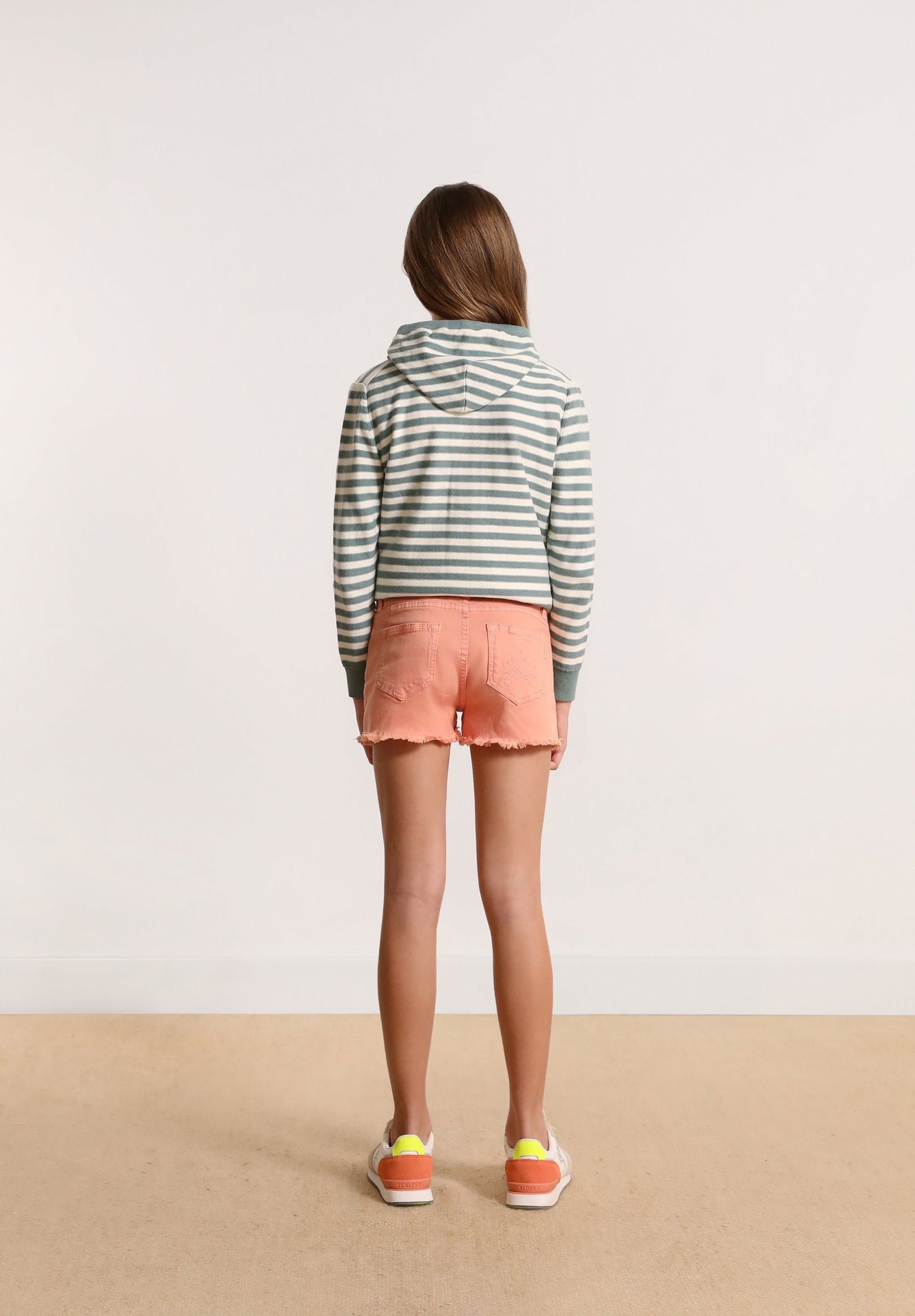 FRAYED EDGE BERMUDA SHORTS