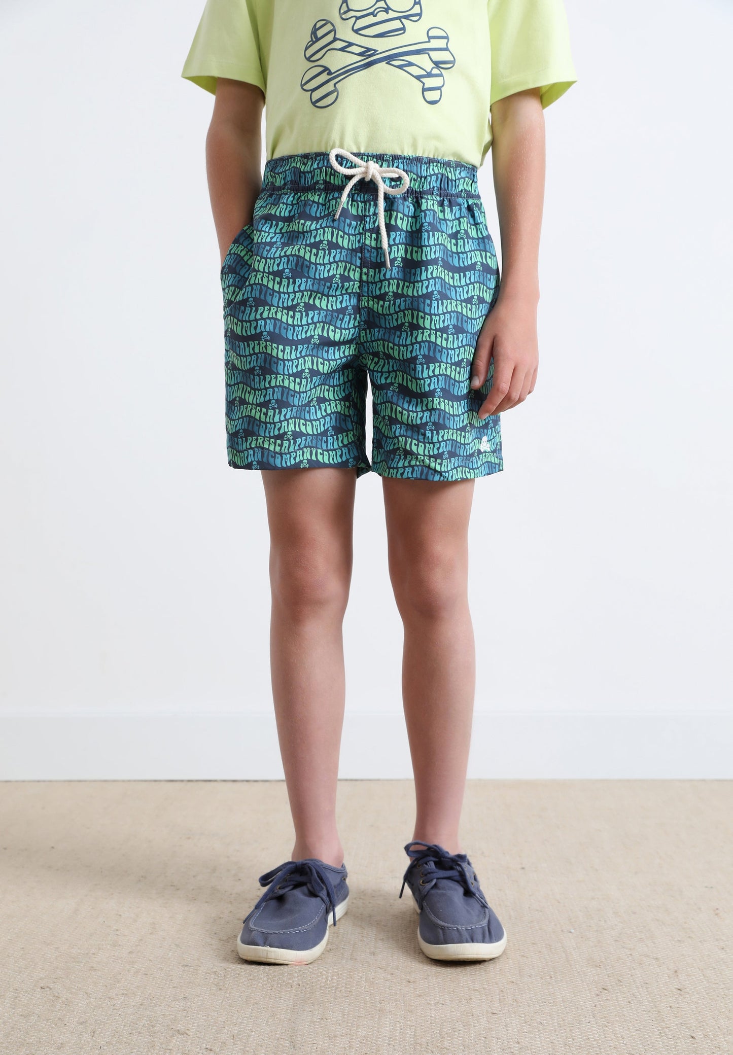 SWIMMING TRUNKS WITH ALL-OVER LOGO